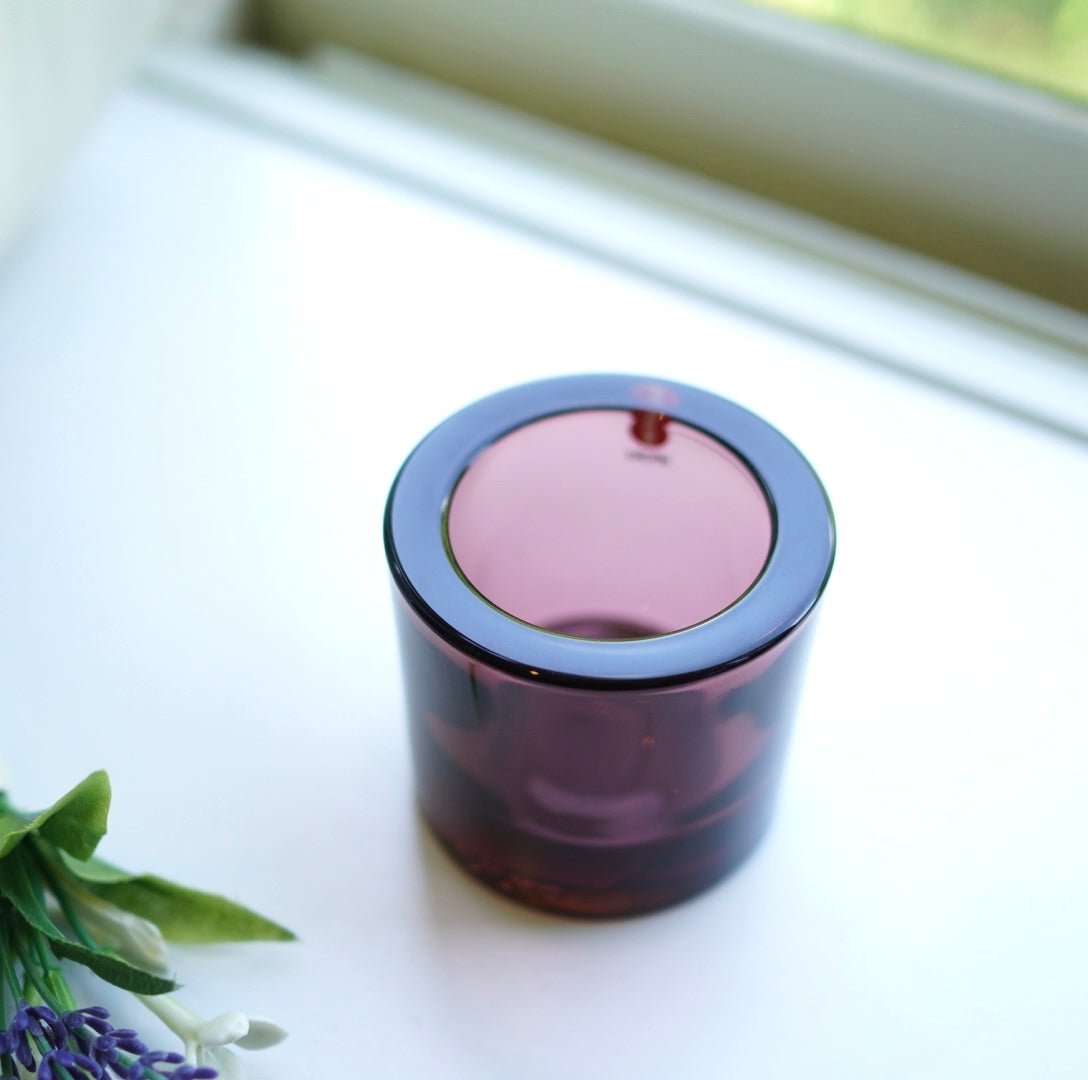 イッタラ / iittala マリメッコ / marimekko コラボ  kivi キャンドルホルダー パープル