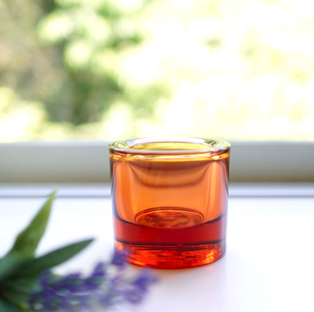 イッタラ / iittala マリメッコ / marimekko コラボ  kivi キャンドルホルダー セビリアオレンジ