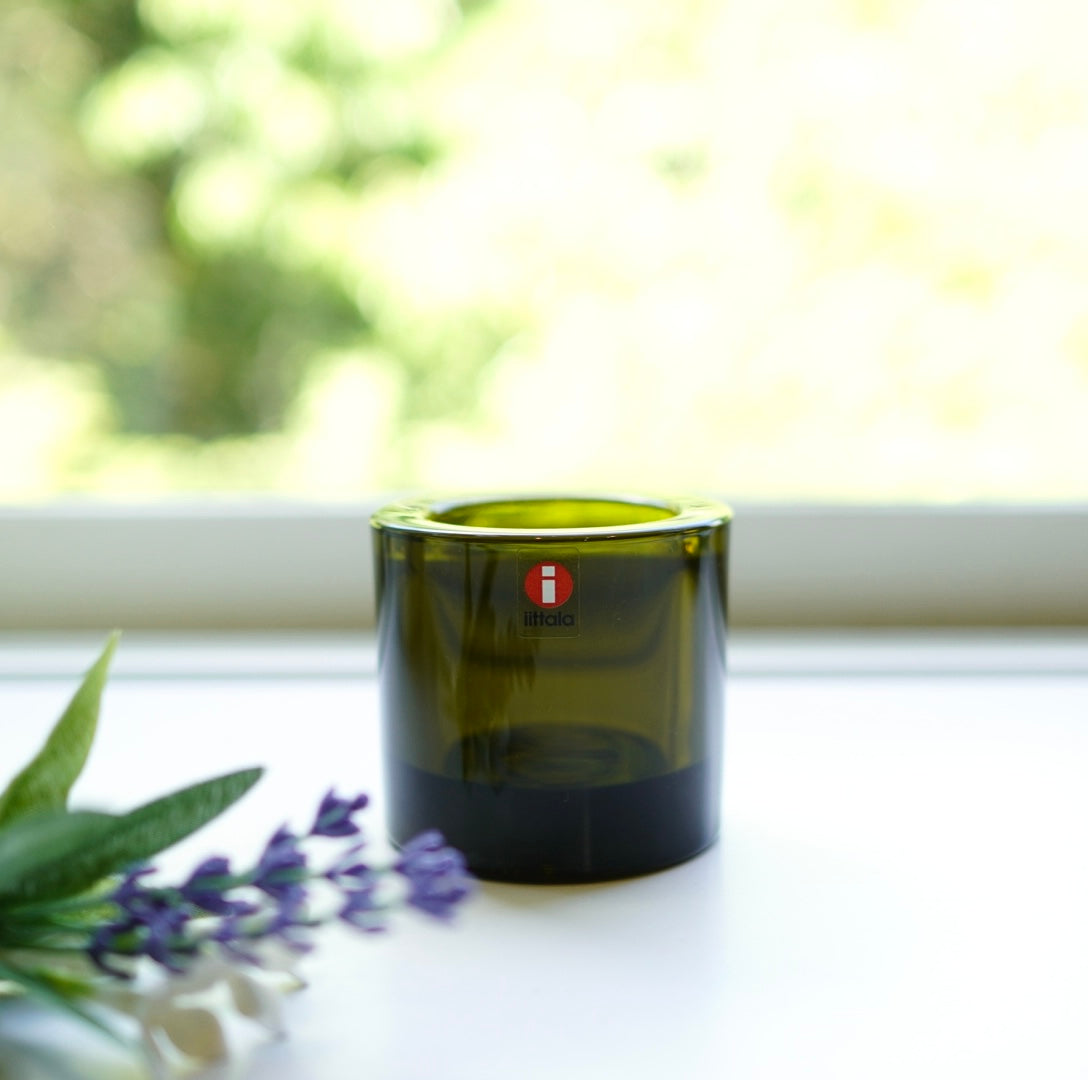 イッタラ / iittala マリメッコ / marimekko コラボ  kivi キャンドルホルダー オリーブ