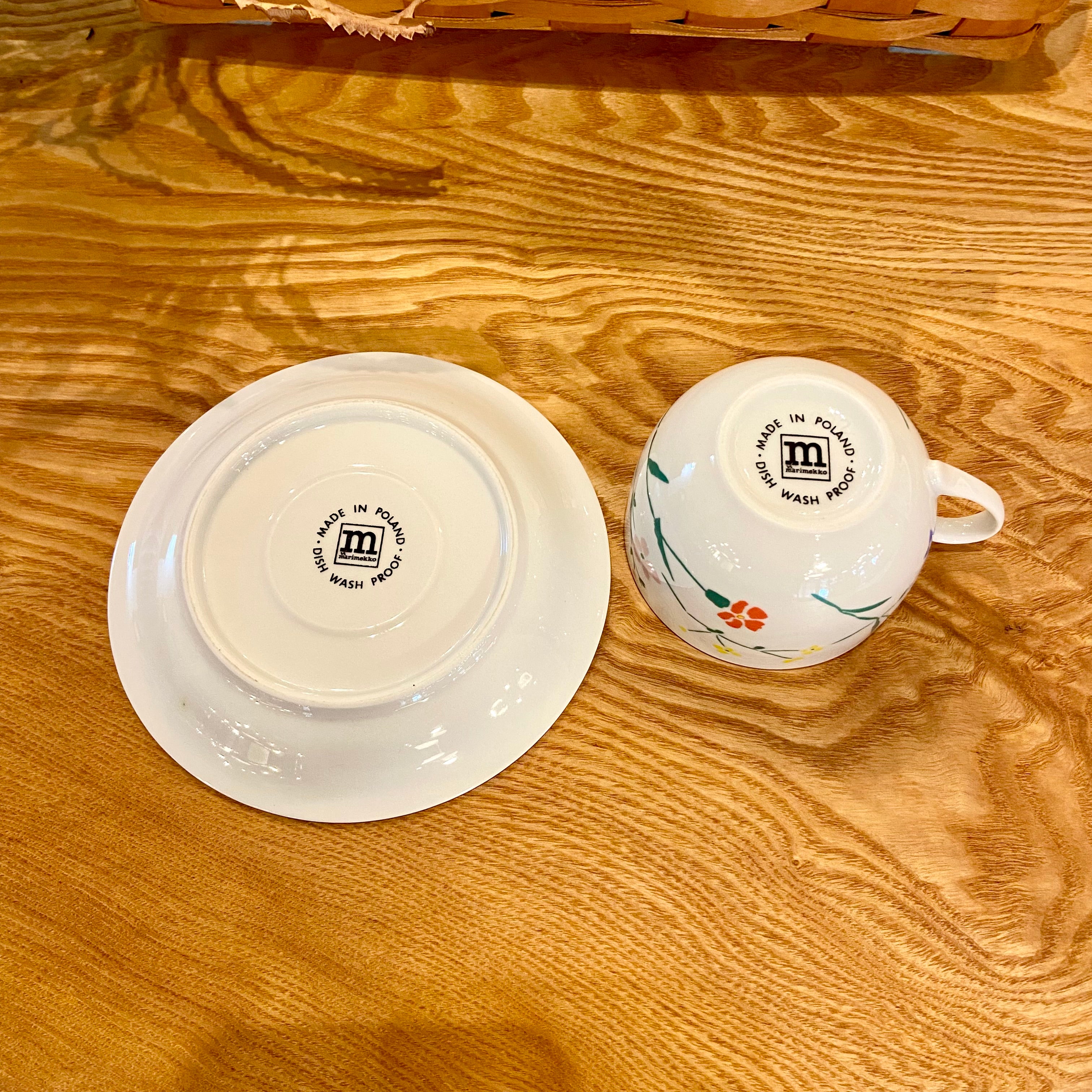 マリメッコ / marimekko ラウアンタイエフトー / Lauantaiehtoo カップ＆ソーサー 石本藤雄 ヴィンテージ