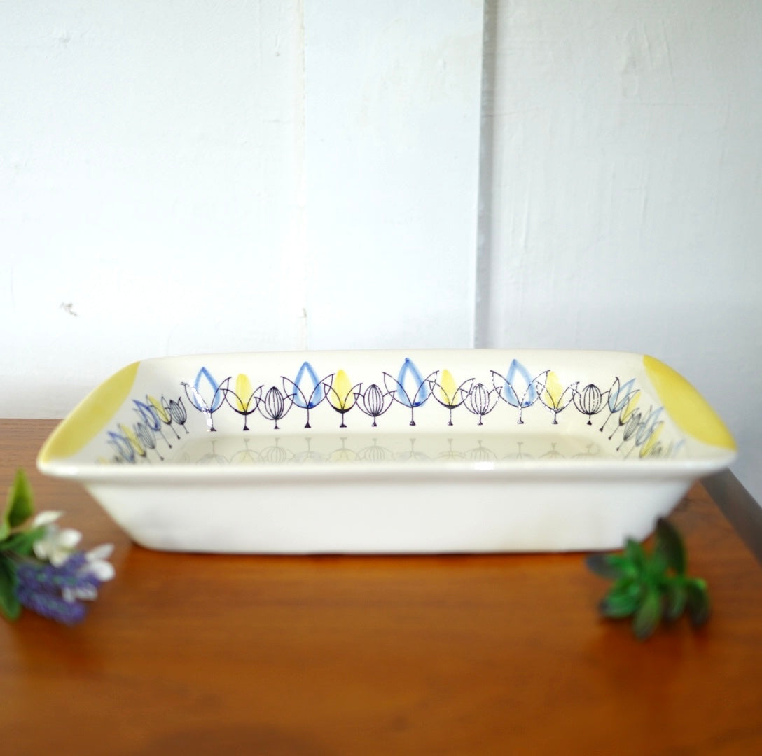 スタヴァンゲルフリント / Stavangerflint フラミンゴ 角皿  ノルウェー ヴィンテージ