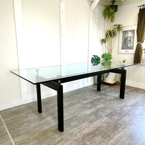 カッシーナ / Cassina 6 TABLE TUBE D’AVION LC6テーブル ガラス ダイニングテーブル ル・コルビュジェ