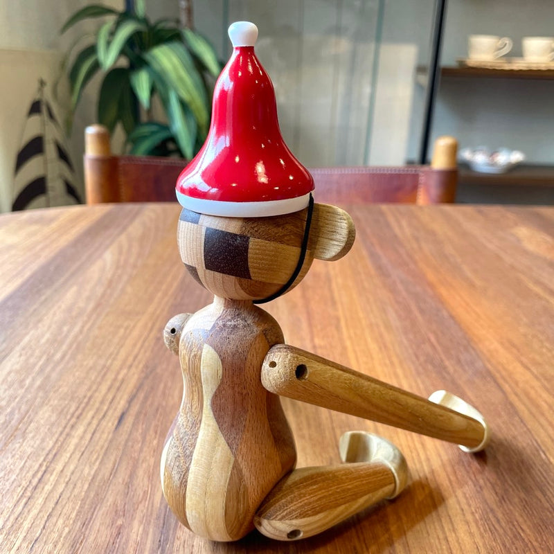 カイ・ボイスン デンマーク / KAY BOJESEN DENMARK モンキー スモール アニバーサリーエディション mixed wood クリスマスハット付 元箱付き