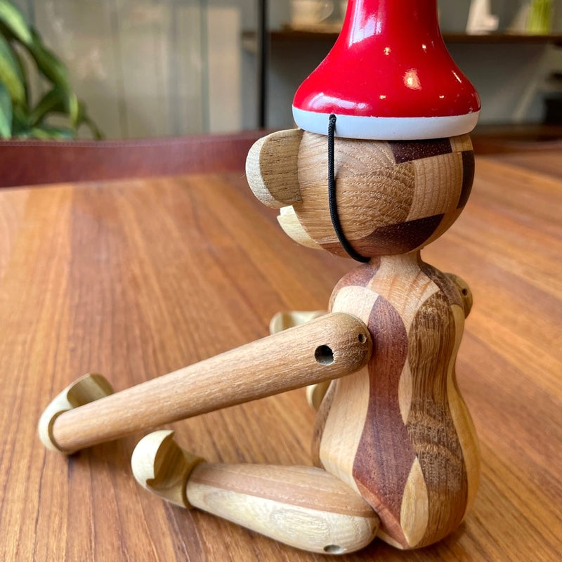 カイ・ボイスン デンマーク / KAY BOJESEN DENMARK モンキー スモール アニバーサリーエディション mixed wood クリスマスハット付 元箱付き