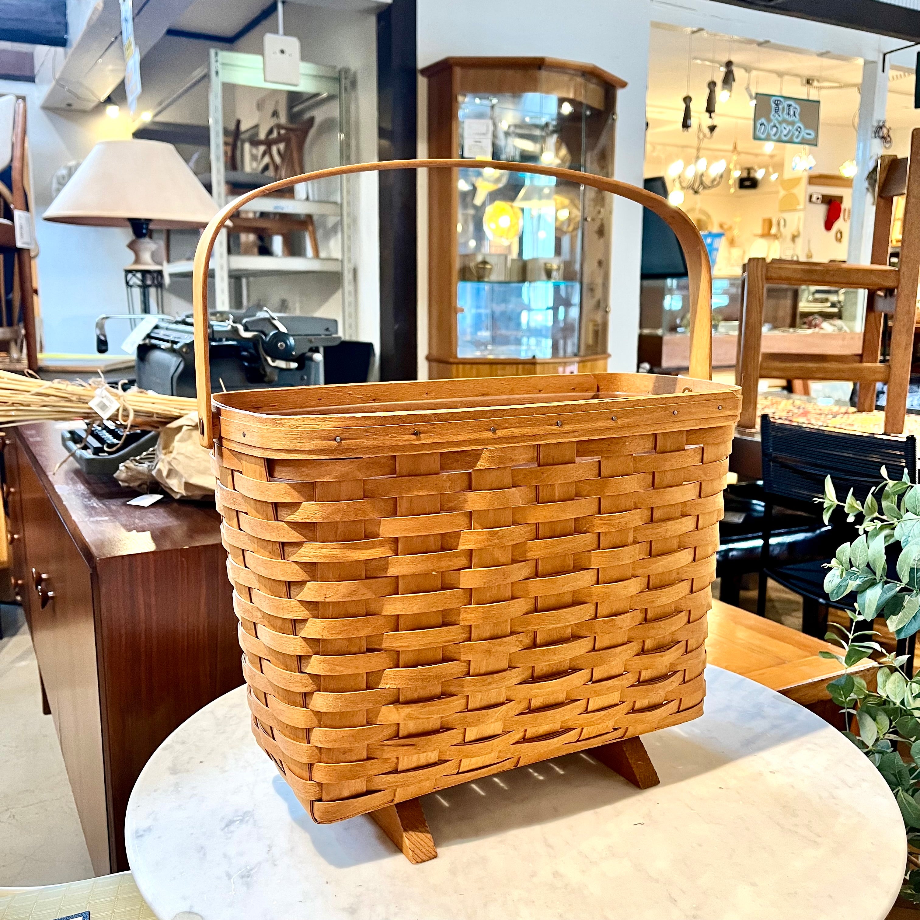 ロンガバーガー/Longaberger バスケット 大 深型【9】 かご カントリー