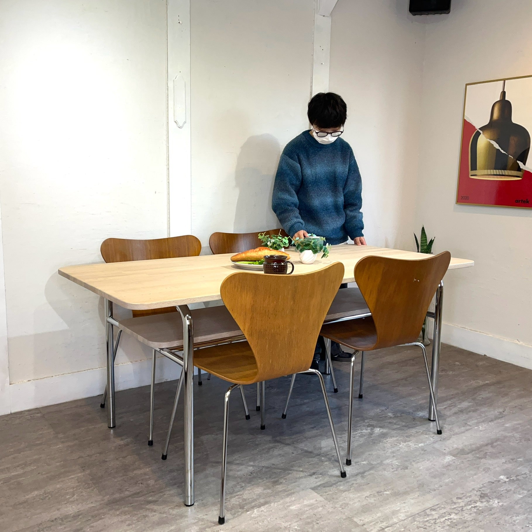 イノベーター / innovator 113 ダイニングテーブル 160 ホワイトオーク 北欧