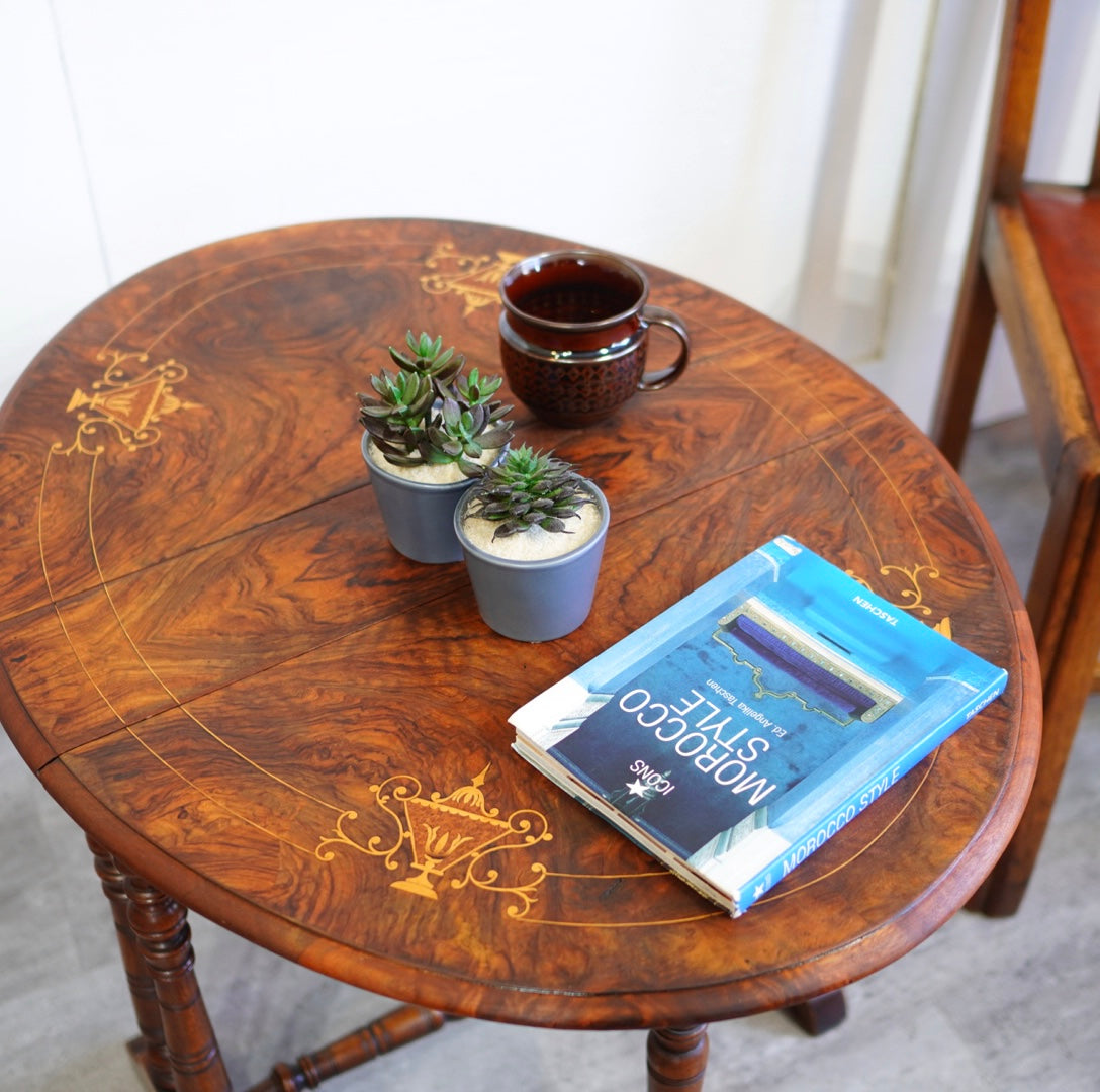 バタフライ サイドテーブル ヴィクトリアン 英国アンティーク