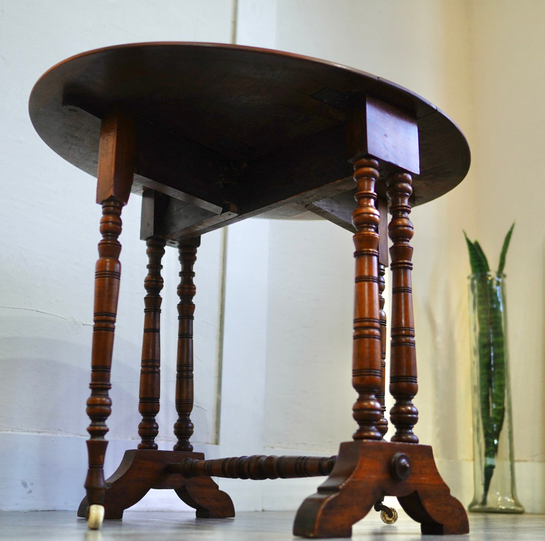 バタフライ サイドテーブル ヴィクトリアン 英国アンティーク