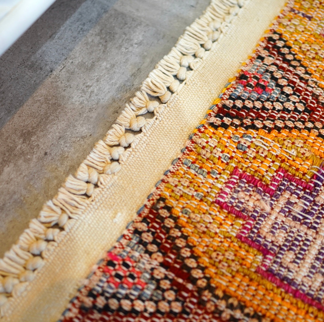 オールドキリム 124×306 ラグ 絨毯 ヴィンテージ