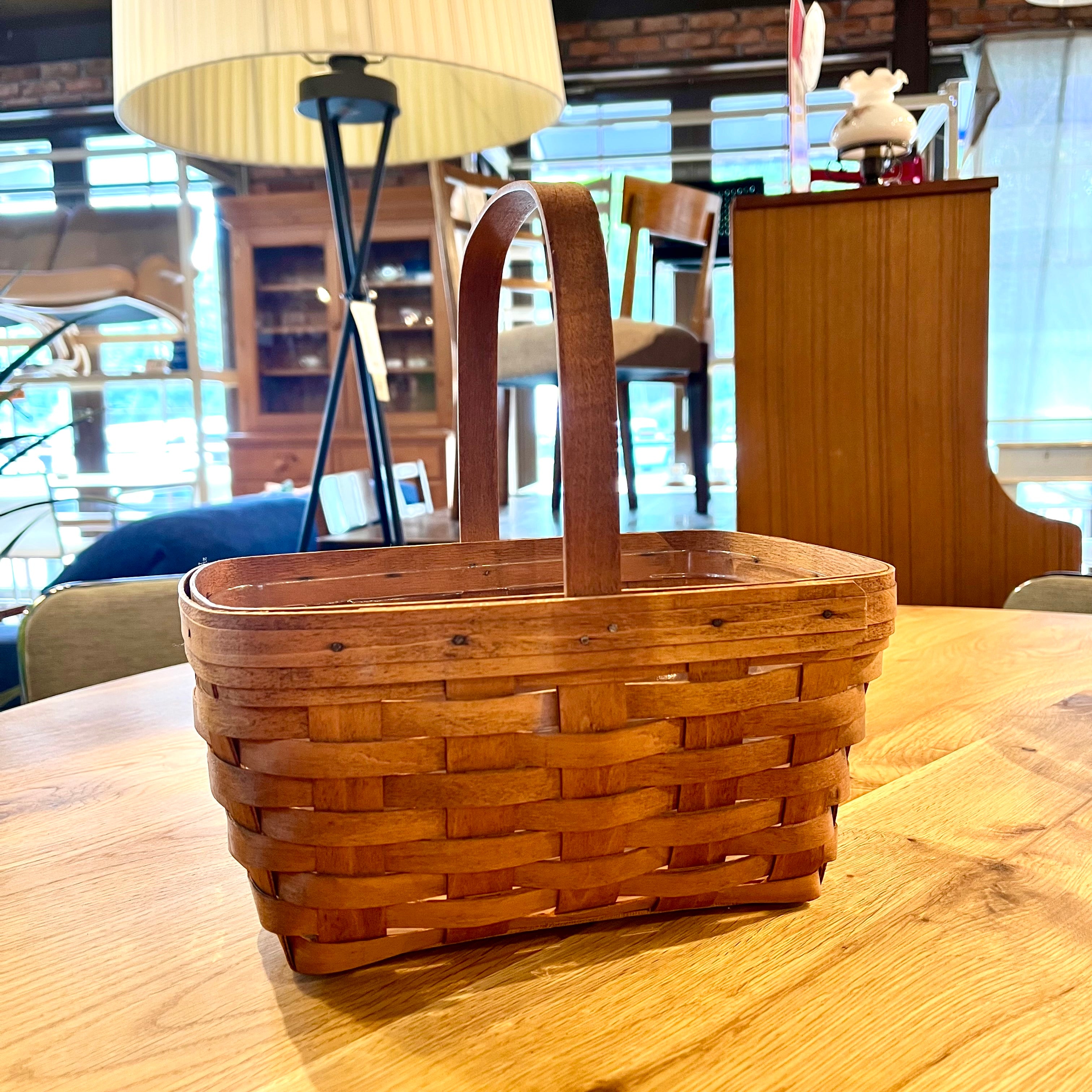ロンガバーガー/Longaberger バスケット 中 横長【2a】 かご カントリー