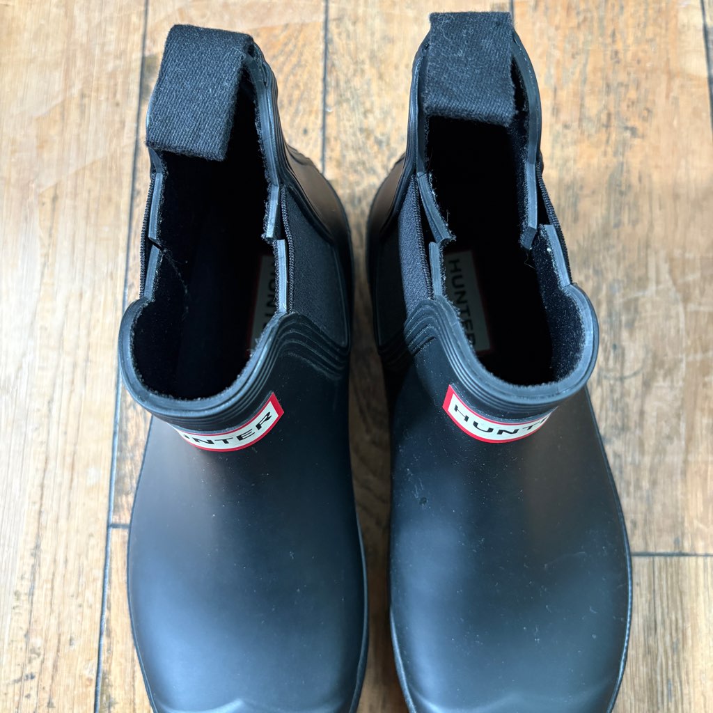 【古着】HUNTER レインブーツ 24㎝ ブラック 未使用