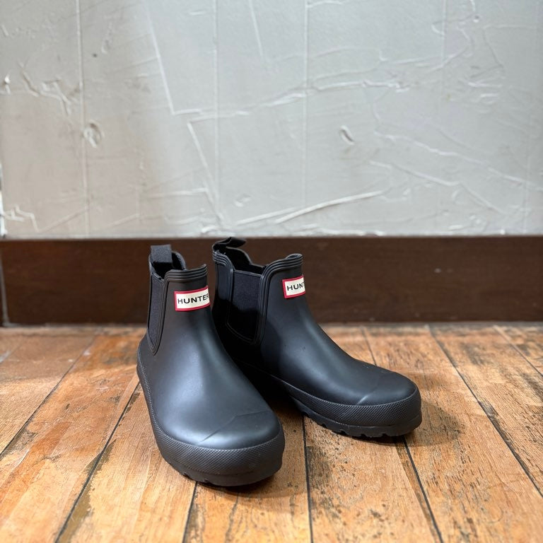 【古着】HUNTER レインブーツ 24㎝ ブラック 未使用