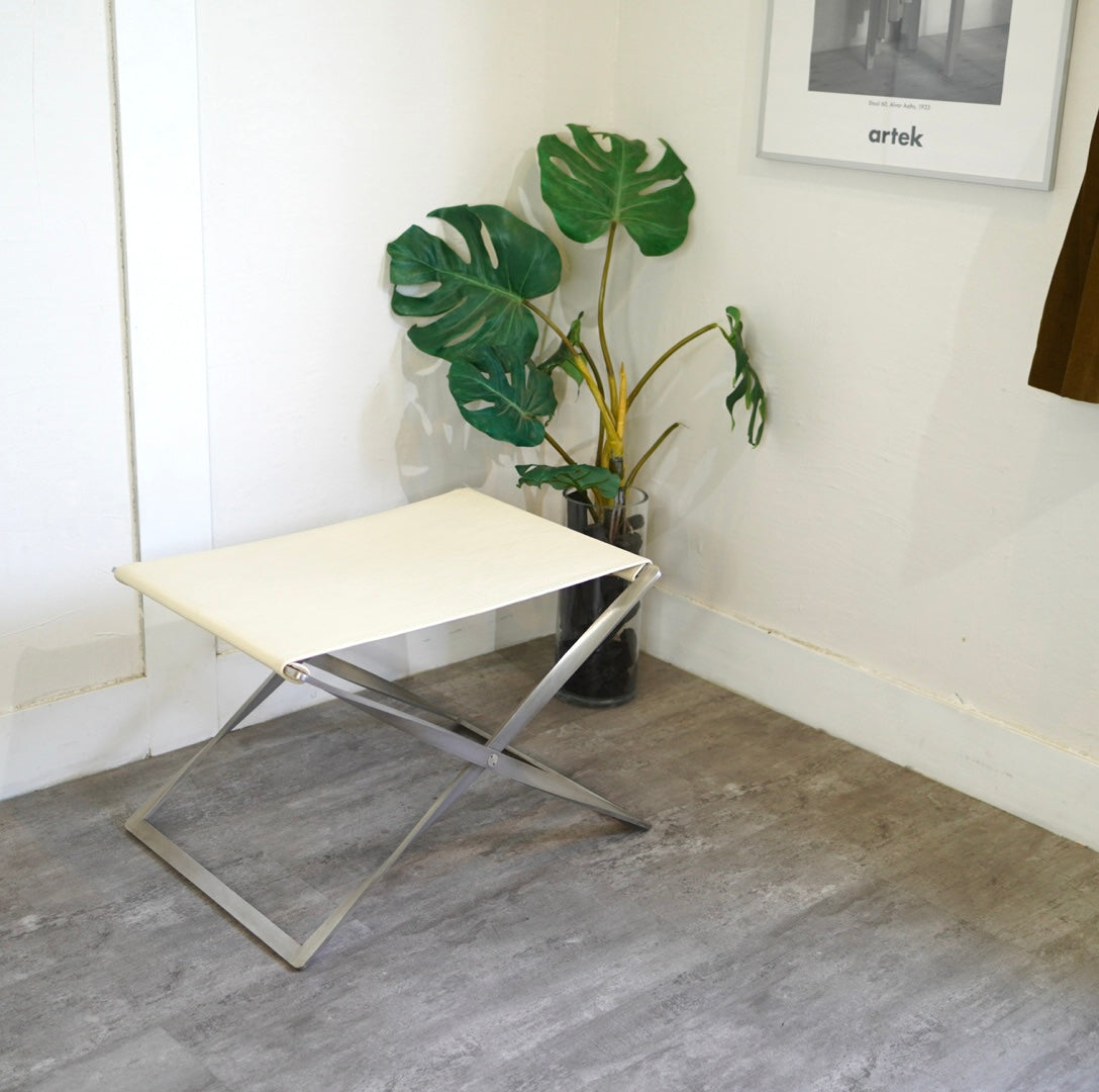 フリッツ・ハンセン / FRITZ HANSEN PK91 スツール ポールケアホルム 革 北欧 デンマーク