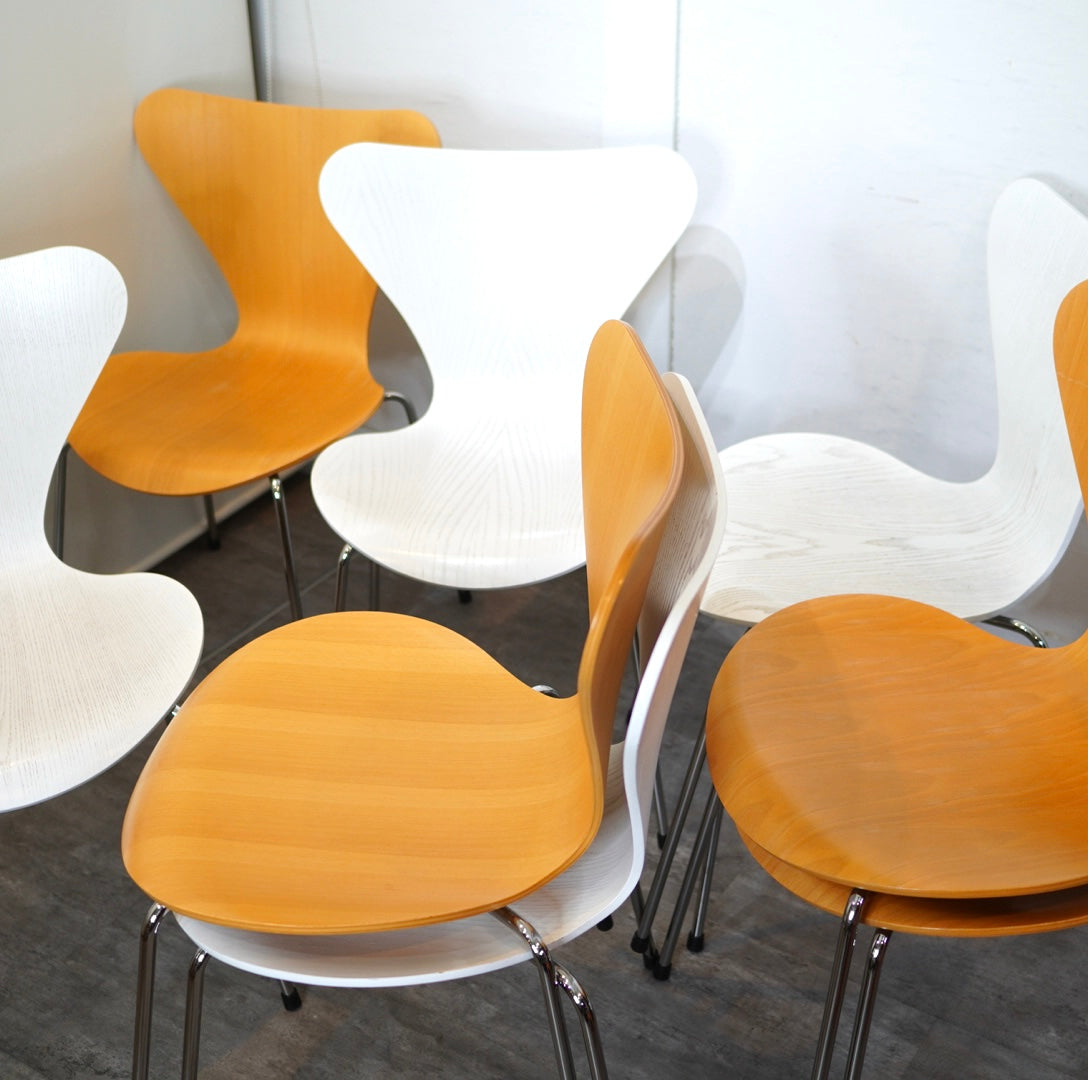 フリッツハンセン アルネ・ヤコブセン セブンチェア ビーチナチュラル 美品 ① フリッツ・ハンセン / FRITZ HANSEN セブンチェア / seven chair