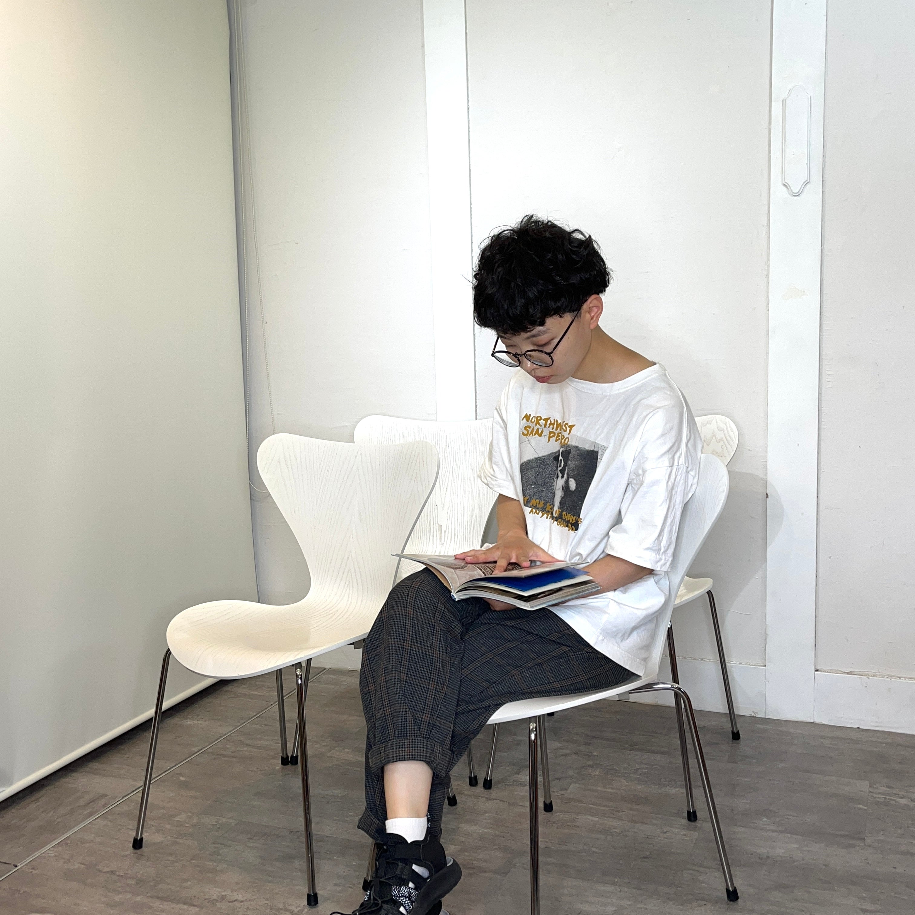 フリッツ・ハンセン / FRITZ HANSEN  セブンチェア / seven chair カラードアッシュ ホワイト アルネ・ヤコブセン 北欧