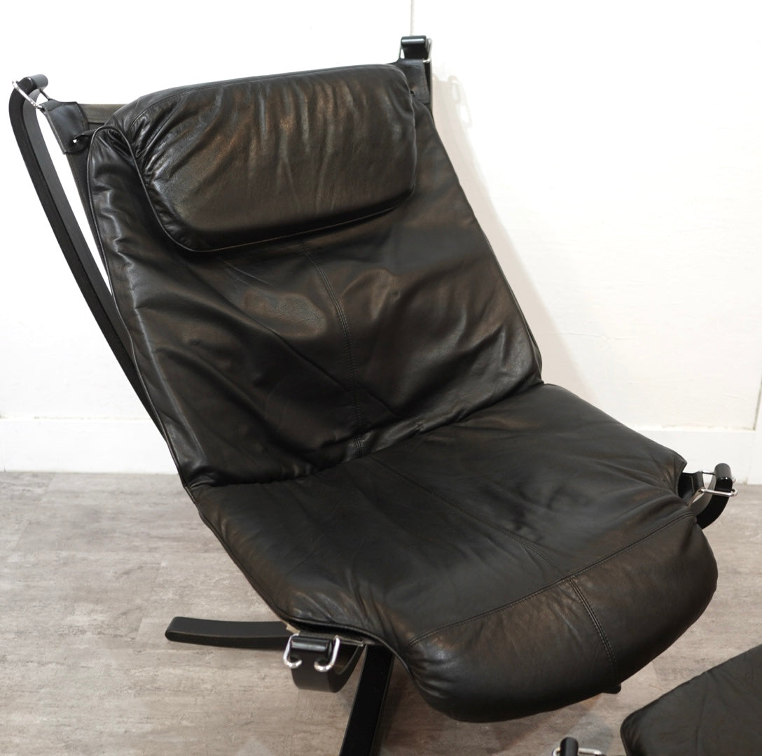 Vatne Mobler バットネ ファルコンチェア オットマン 計4点 バットネ / Vatne ファルコンチェア オットマン 本革 北欧