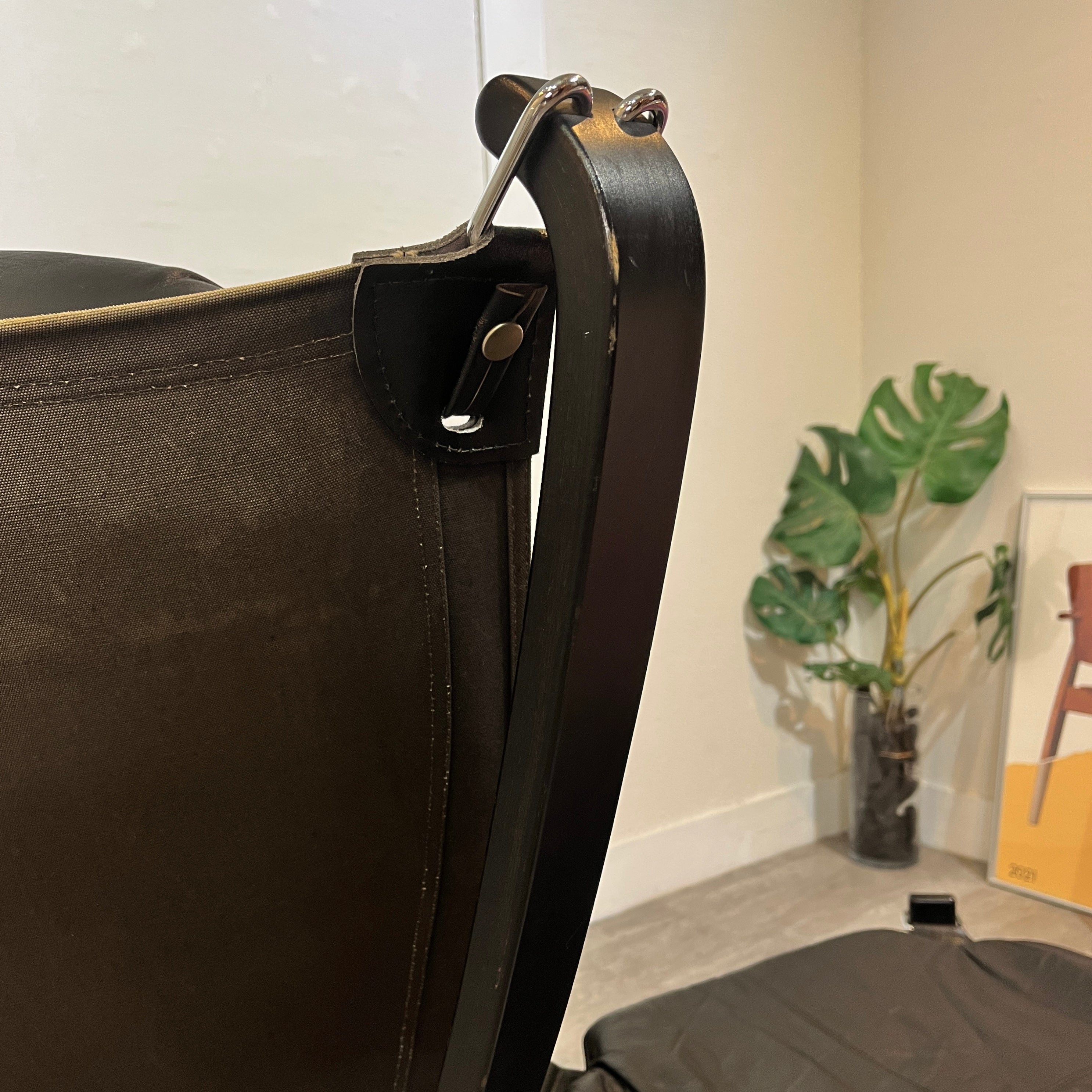 バットネ / Vatne ファルコンチェア＆オットマン 本革 北欧