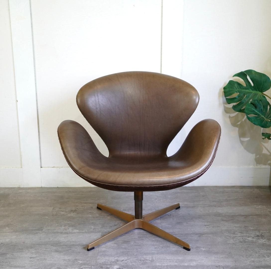 フリッツハンセン/FRITZ HANSEN スワンチェア/SWAN 50周年モデル アルネ・ヤコブセン/ Arne Jacobsen 本革張