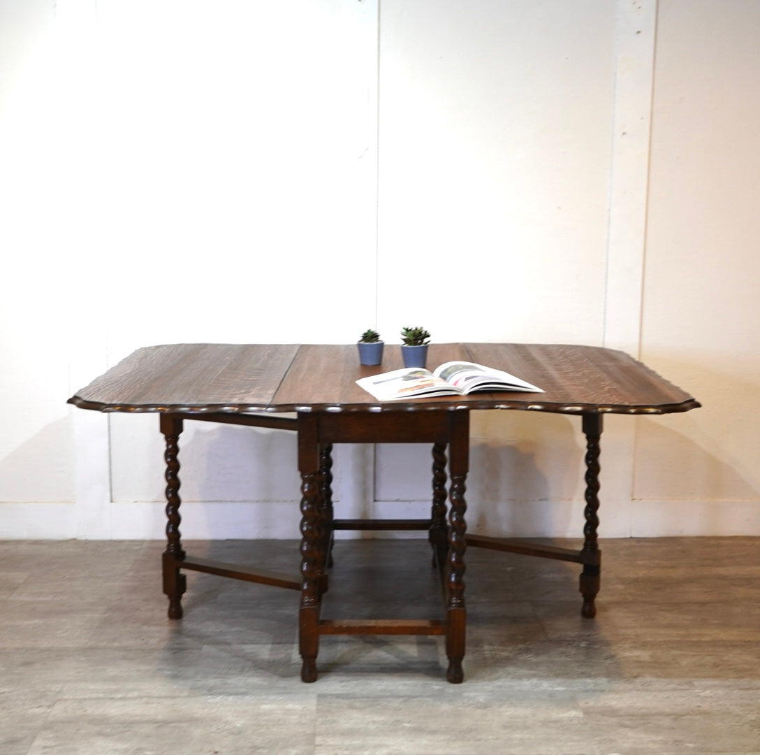 ゲートレッグ バタフライテーブル 伸長式テーブル ツイストレッグ