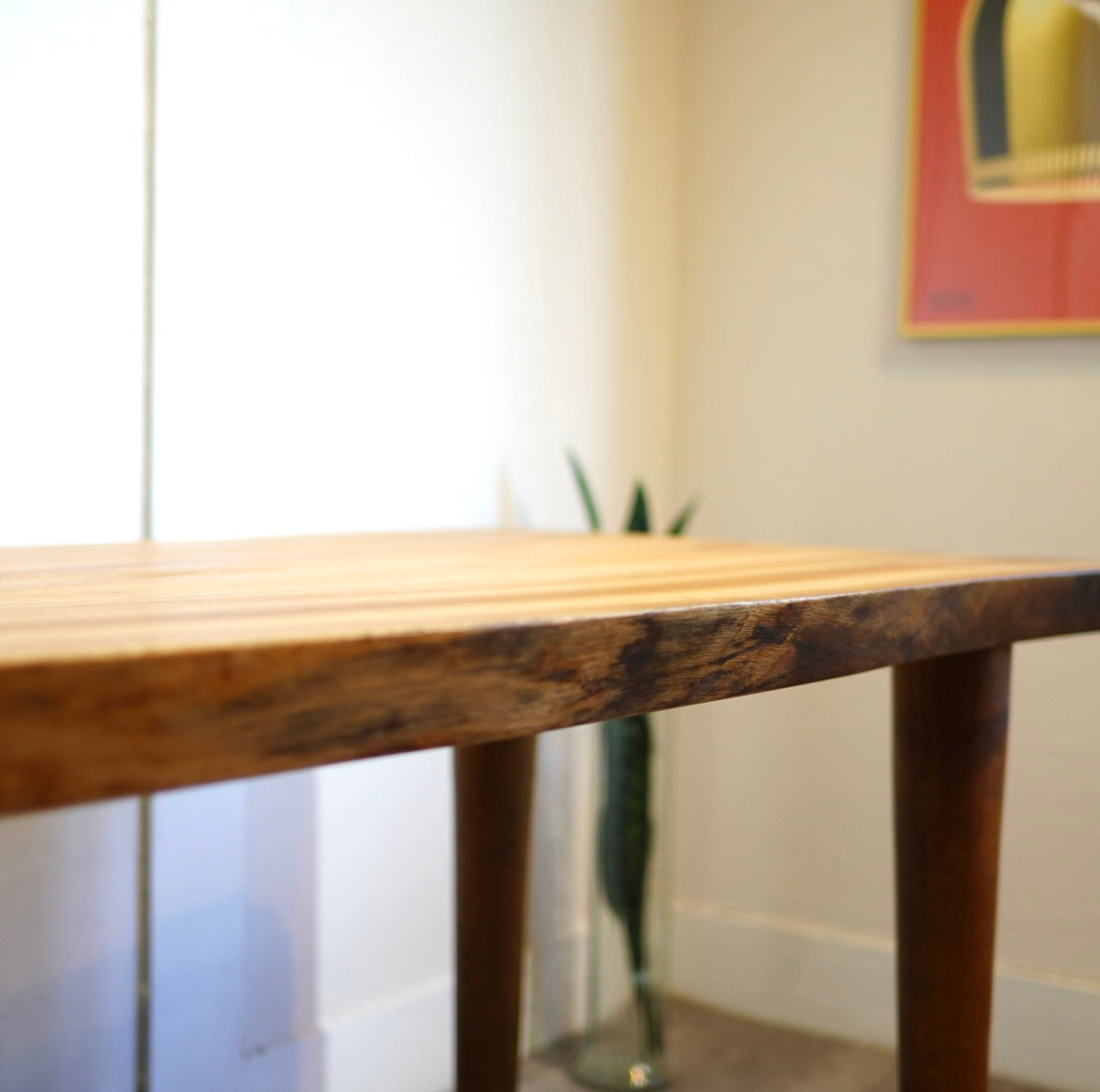 楠 一枚板 テーブル  W135