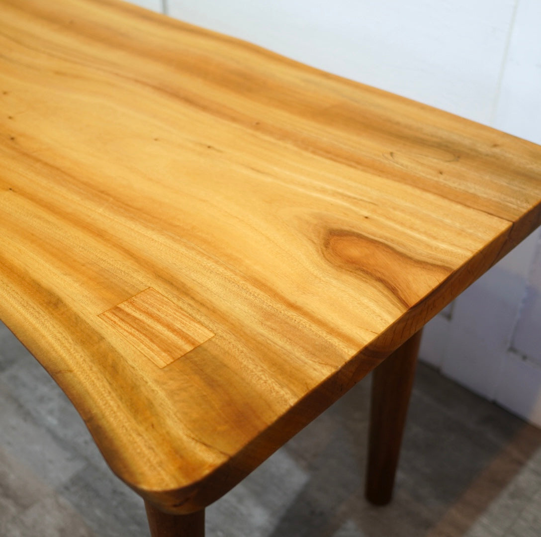 楠 一枚板 テーブル  W135