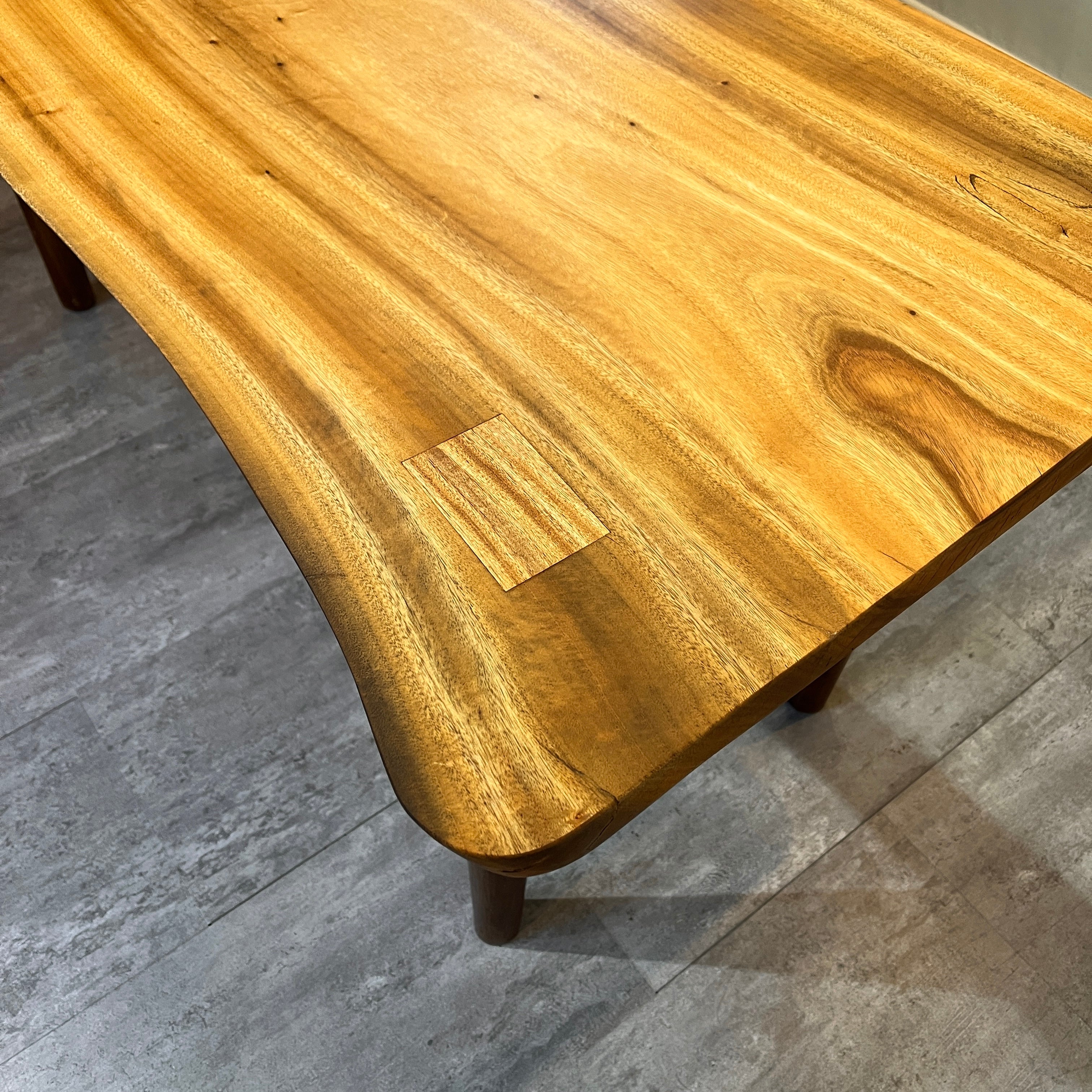 楠 一枚板 テーブル  W135