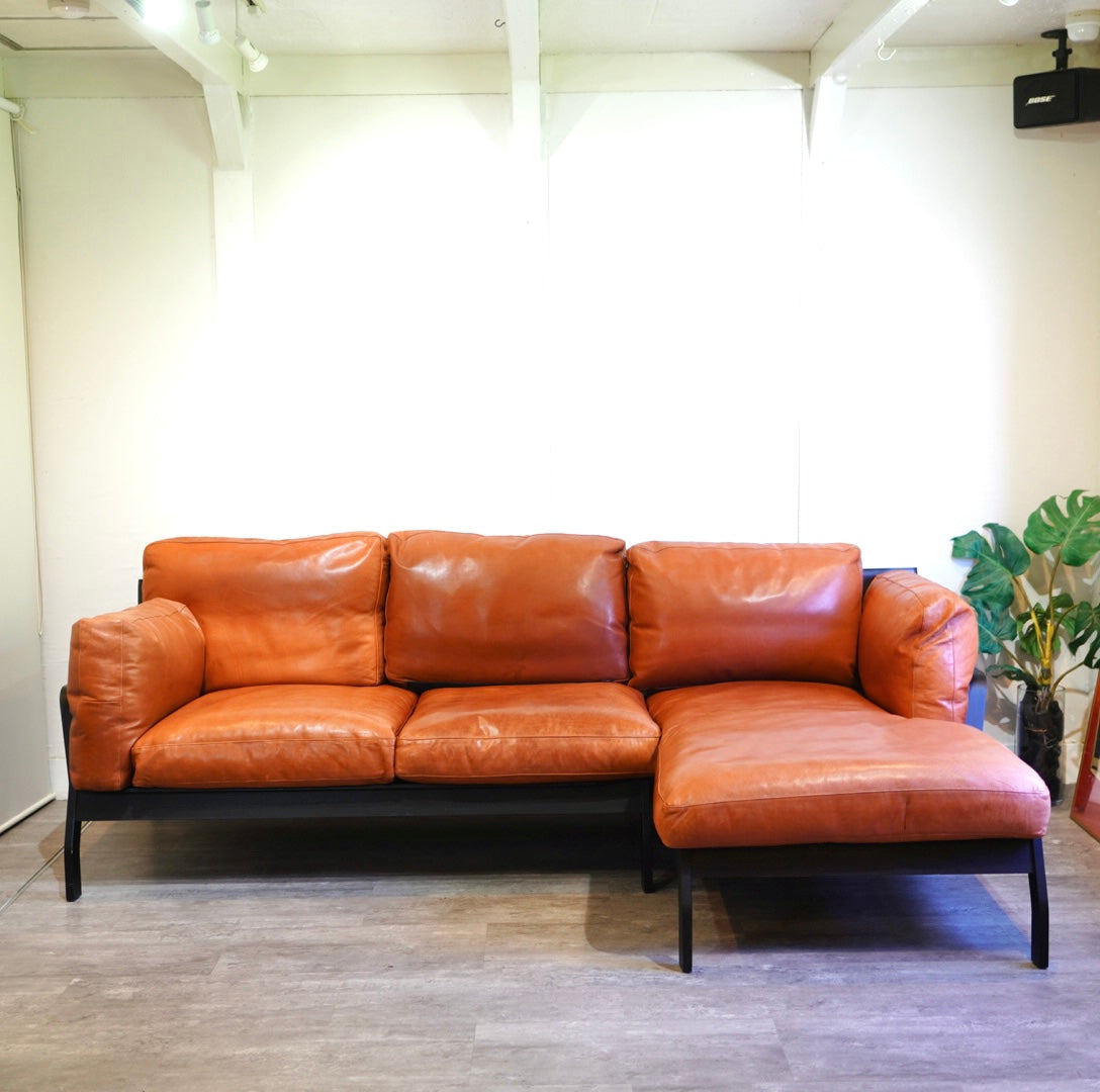 カッシーナ / Cassina 285 エローロソファ/ ELORO 2人掛け＆カウチソファ ロドルフォ・ドルドー二 本革 フェザー