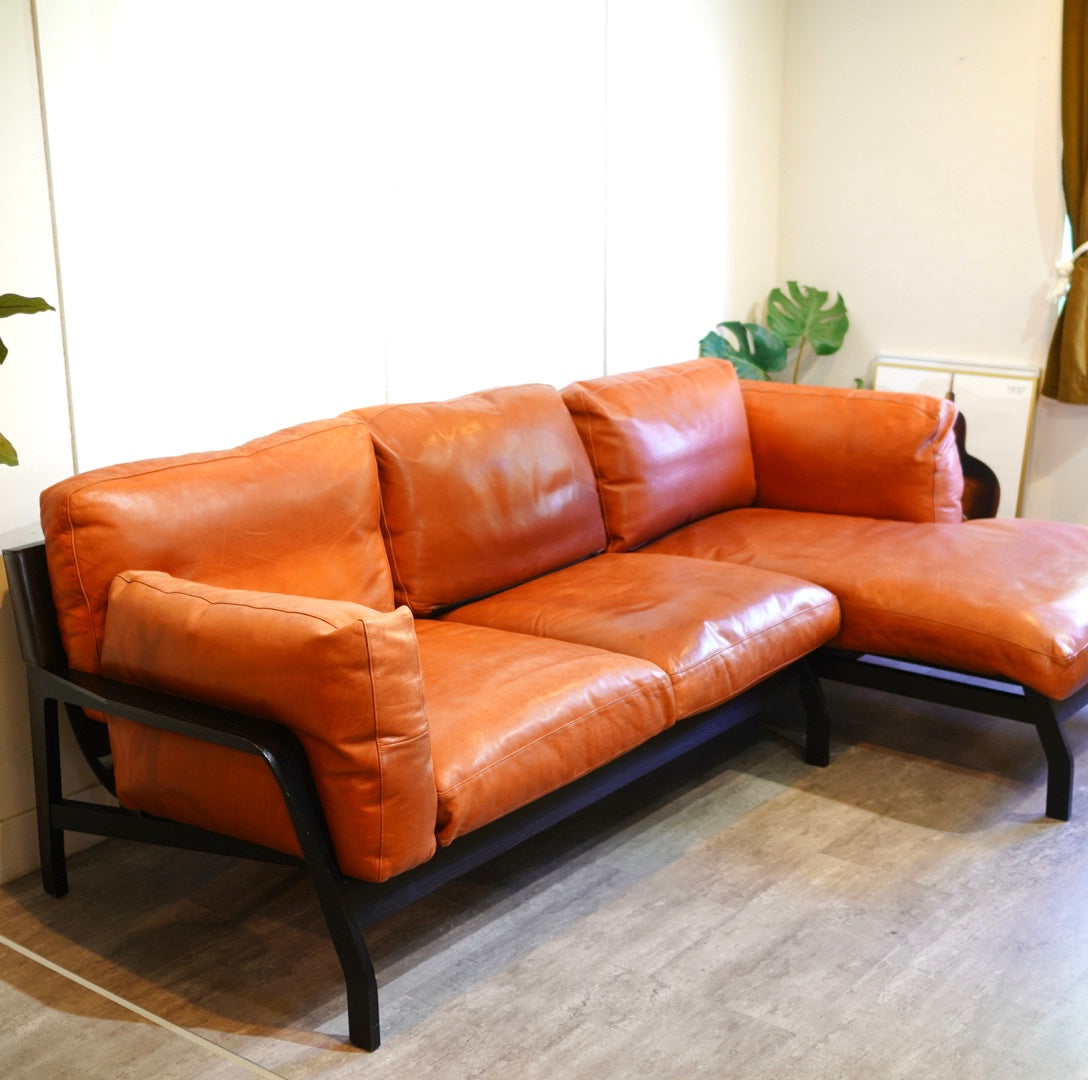 カッシーナ / Cassina 285 エローロソファ/ ELORO 2人掛け＆カウチソファ ロドルフォ・ドルドー二 本革 フェザー
