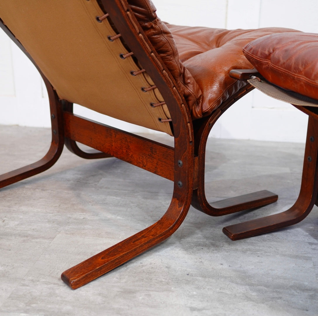 ウェストノーファ / WESTNOFA シエスタ / SIESTA パーソナルチェア＆オットマンset 北欧 ヴィンテージ