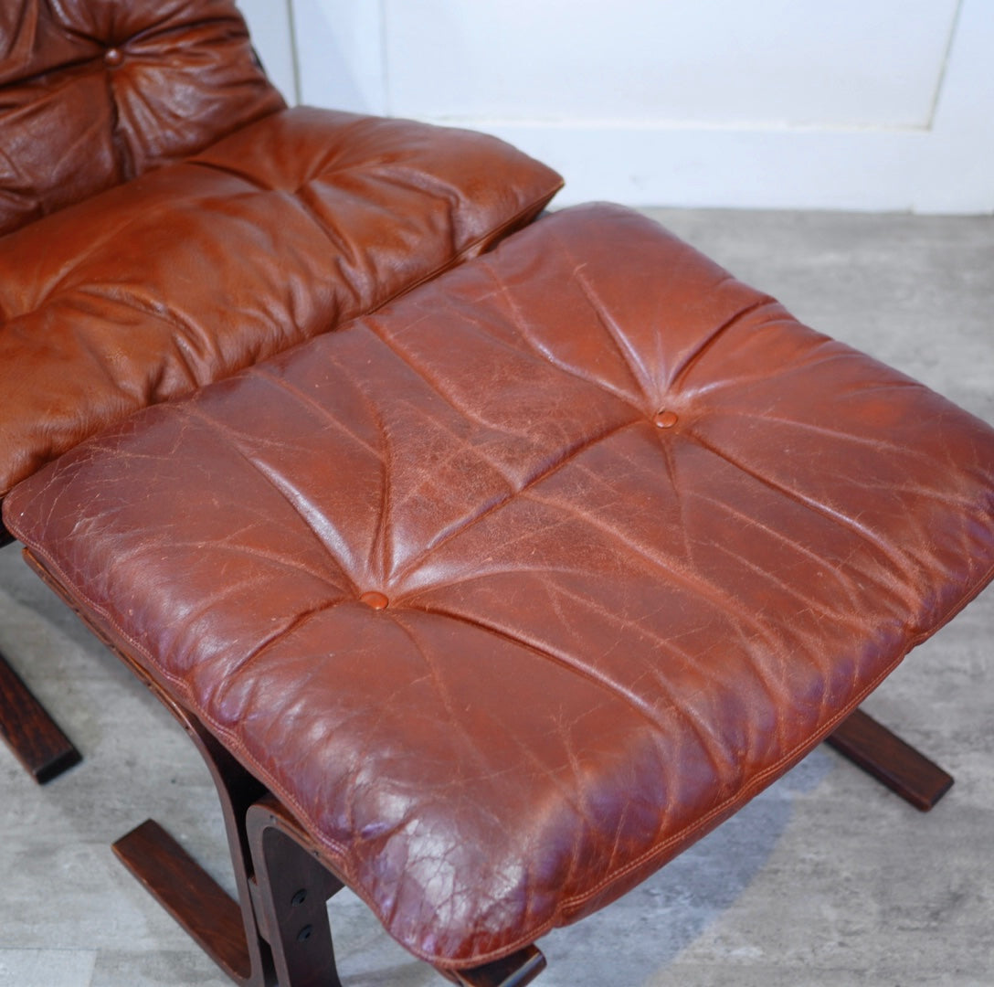 ウェストノーファ / WESTNOFA シエスタ / SIESTA パーソナルチェア＆オットマンset 北欧 ヴィンテージ