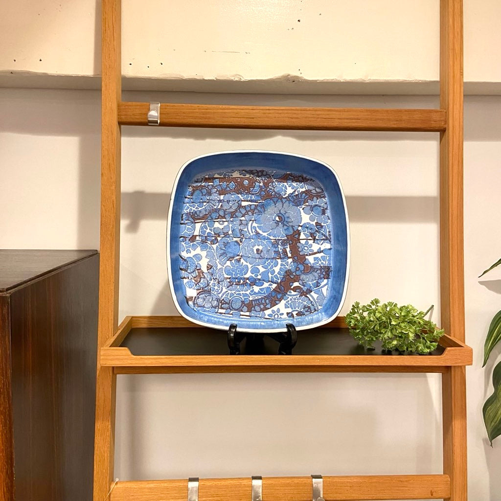 ロイヤルコペンハーゲン / Royal Copenhagen 25 バッカ 角皿 花 大　ヴィンテージ