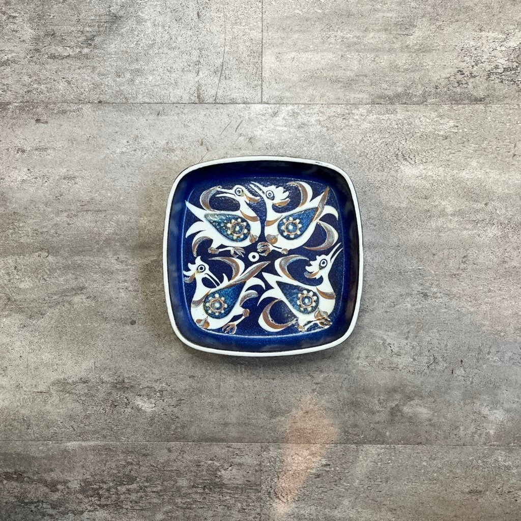 ロイヤルコペンハーゲン / Royal Copenhagen 27 バッカ角皿 4羽の鳥【2】ヴィンテージ