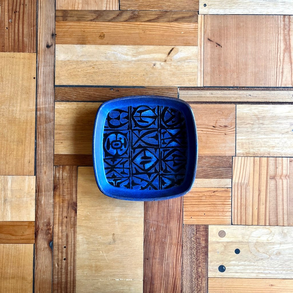 ロイヤルコペンハーゲン / Royal Copenhagen 30 バッカ 角皿ブルー ヴィンテージ