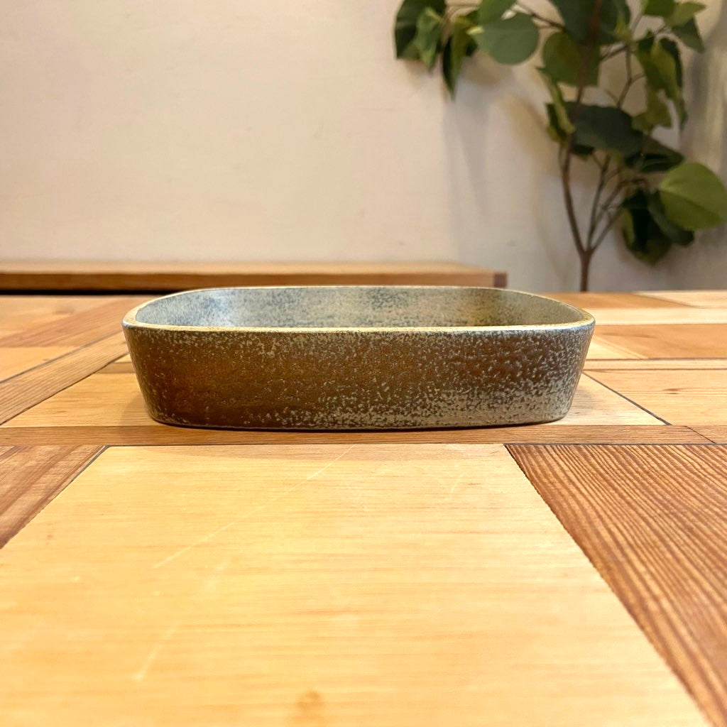 ロイヤルコペンハーゲン / Royal Copenhagen バッカ / BACA 角皿 茶色と青 ニルス・トーソン ヴィンテージ