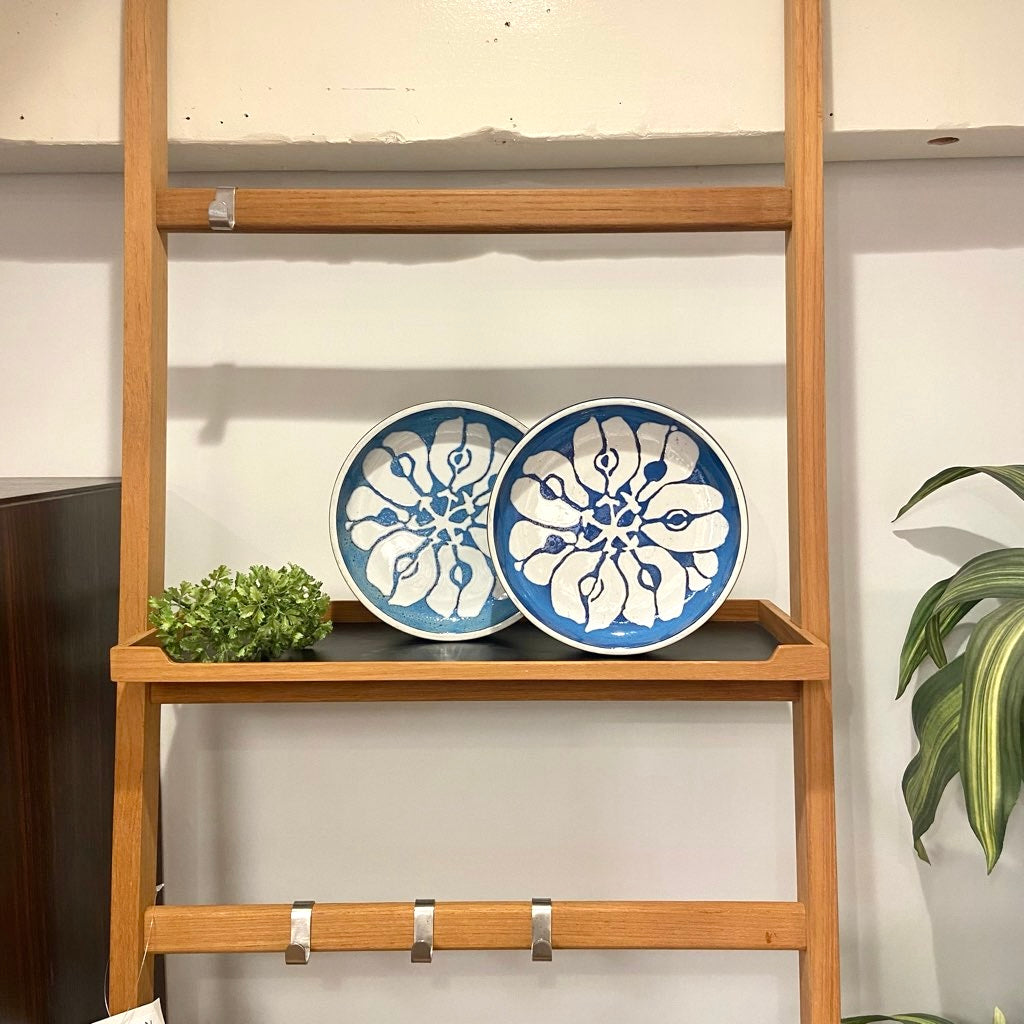 ロイヤルコペンハーゲン / Royal Copenhagen 39 バッカ丸皿 花 青×白　ヴィンテージ