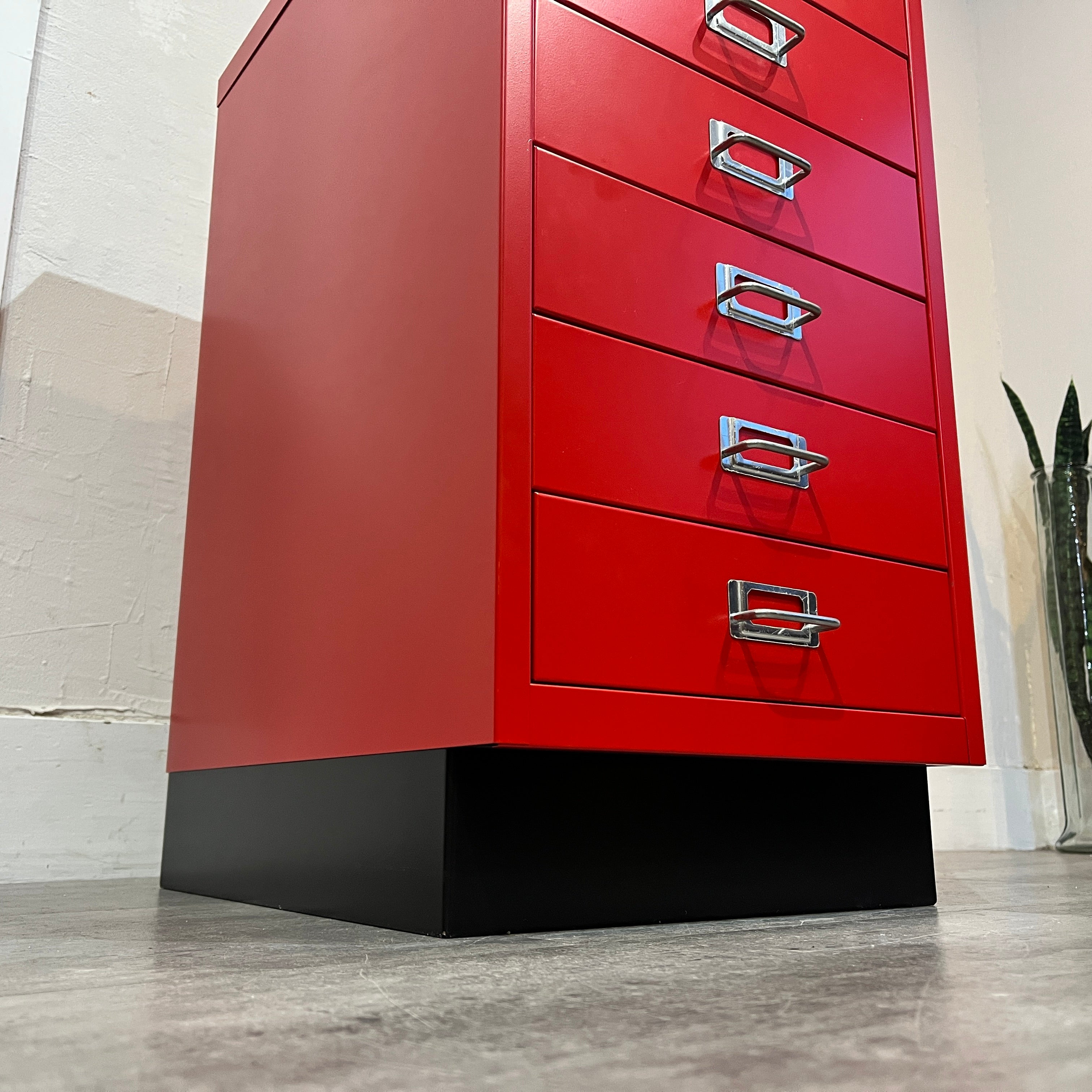 ビスレー / BISLEY A3キャビネット 引き出し6段 レッド 中古 引出し