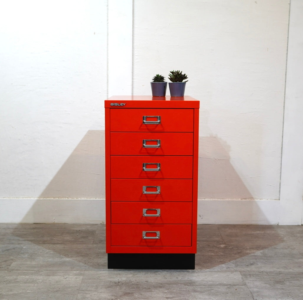 ビスレー / BISLEY A3キャビネット 引き出し6段 レッド