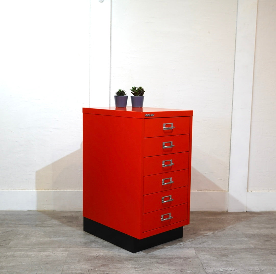 ビスレー / BISLEY A3キャビネット 引き出し6段 レッド