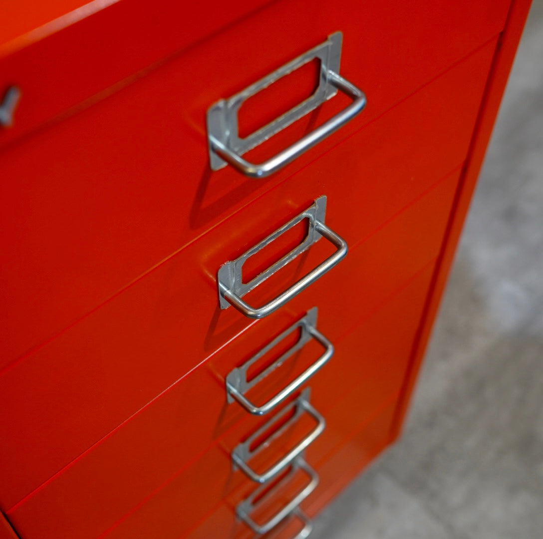 ビスレー / BISLEY A3キャビネット 引き出し6段 レッド 中古 引出し