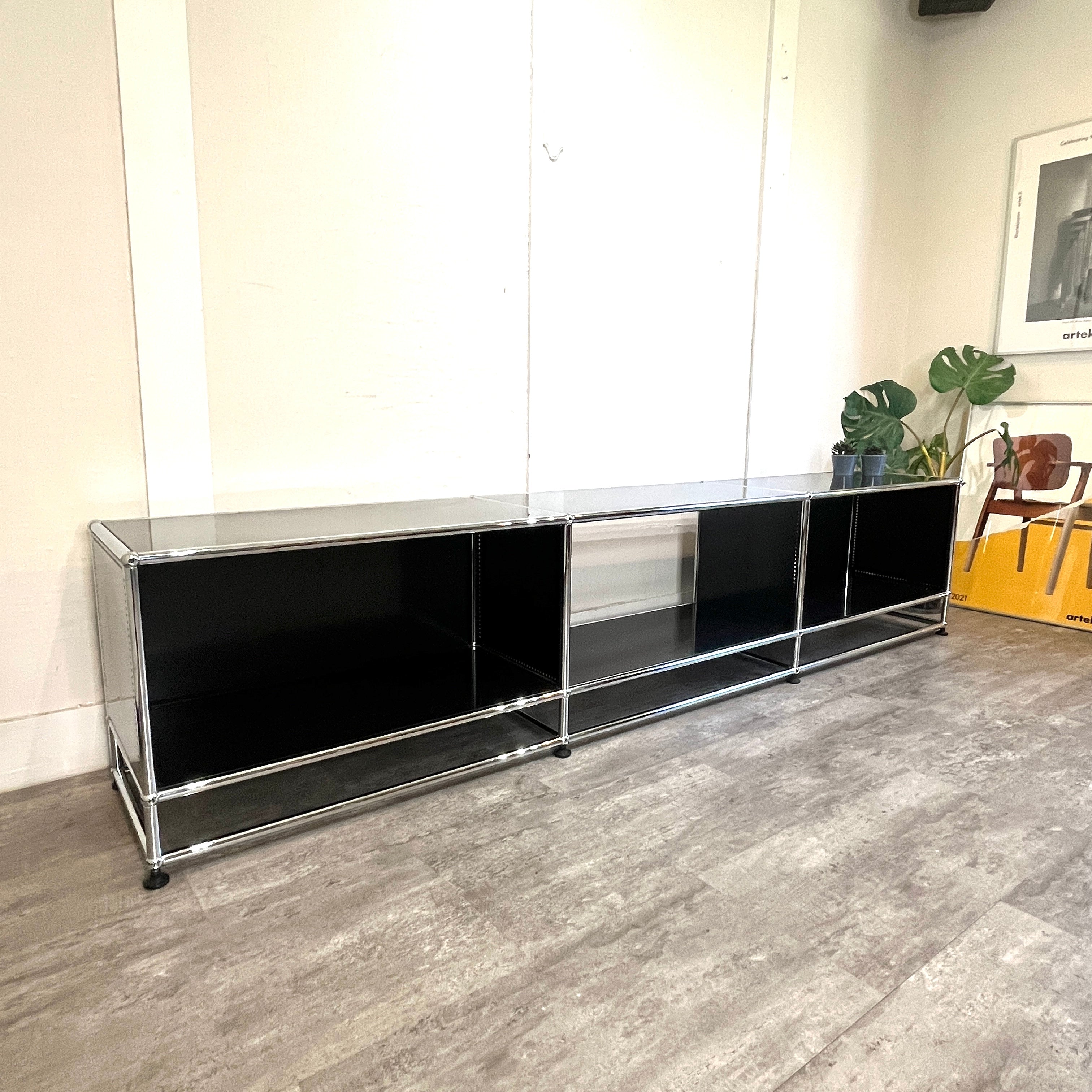 USMハラー / USM Haller オープンモジュラーキャビネット オープンシェルフ 3列1段 テレビボード