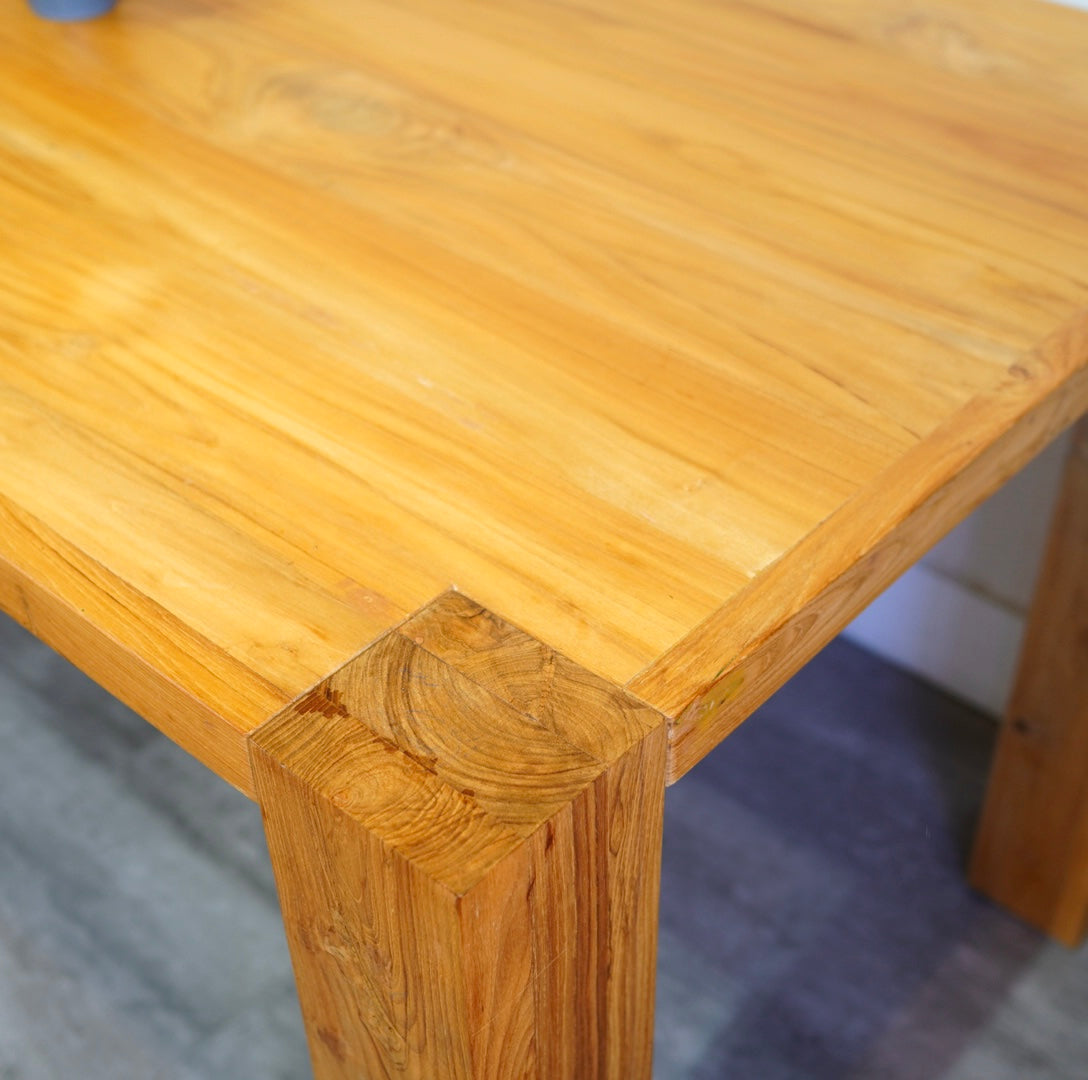 WTW / ダブルティー チーク材 ダイニングテーブル W165 中古 大きい