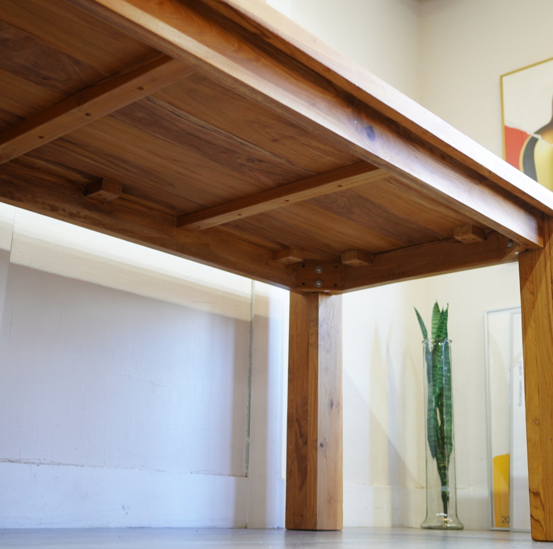 WTW / ダブルティー チーク材 ダイニングテーブル W165