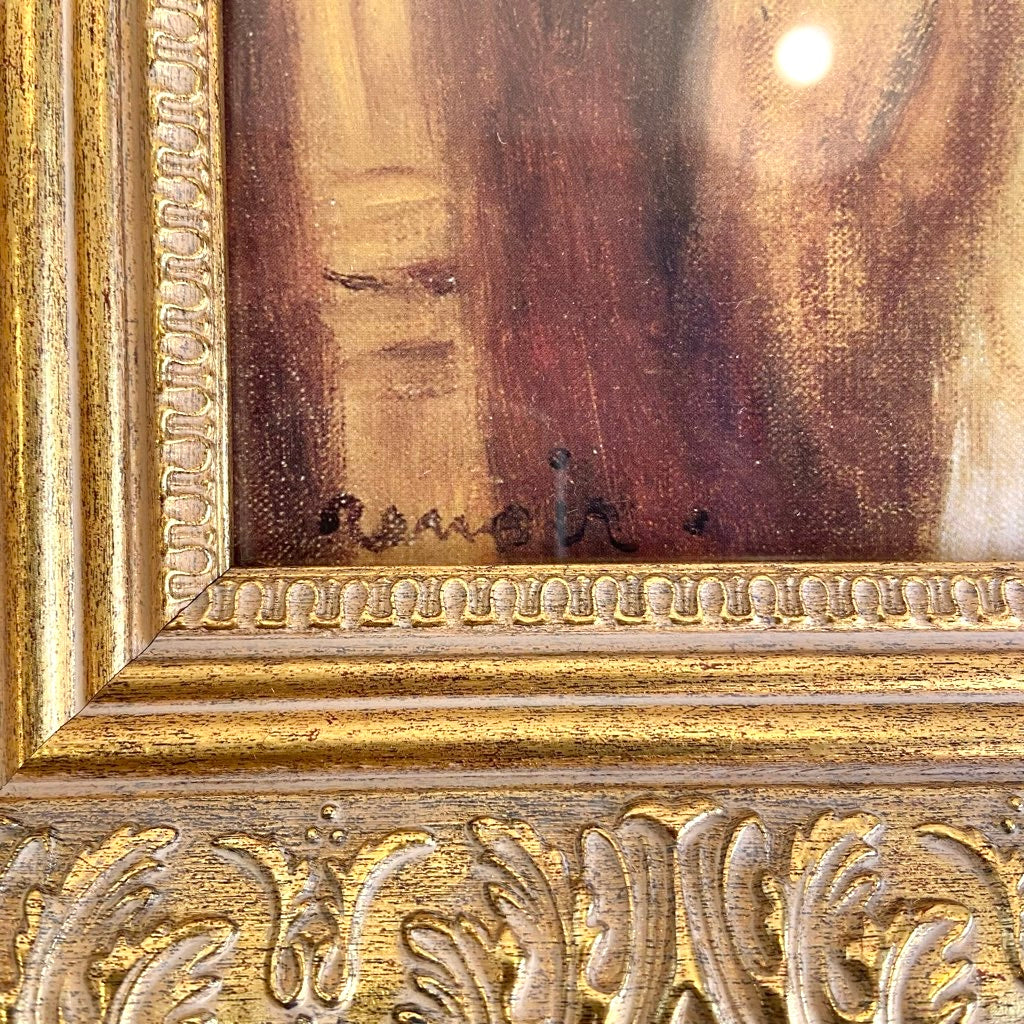 ルノワール 「読書をする二人の少女」ポスター 額装