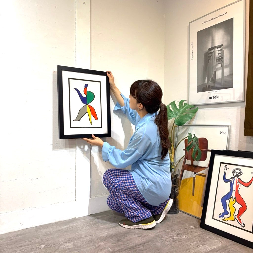 アレクサンダー・カルダー / Alexander Calder リトグラフ 抽象画 【3】「Stabiles」1963年  鑑定書付