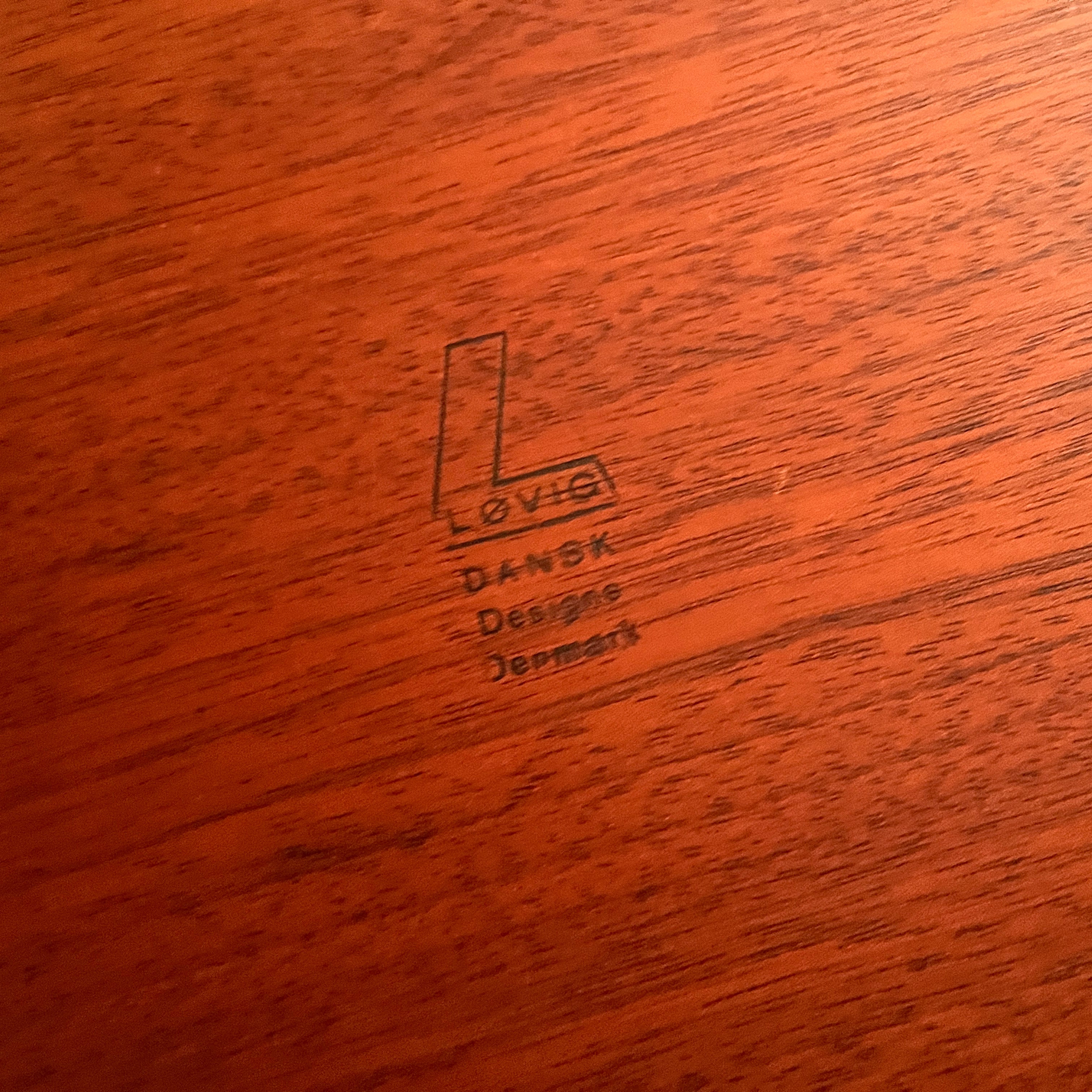 Lovig dansk design ヴィンテージ北欧ブーメランデスク Peter Løvig Nielsen チーク