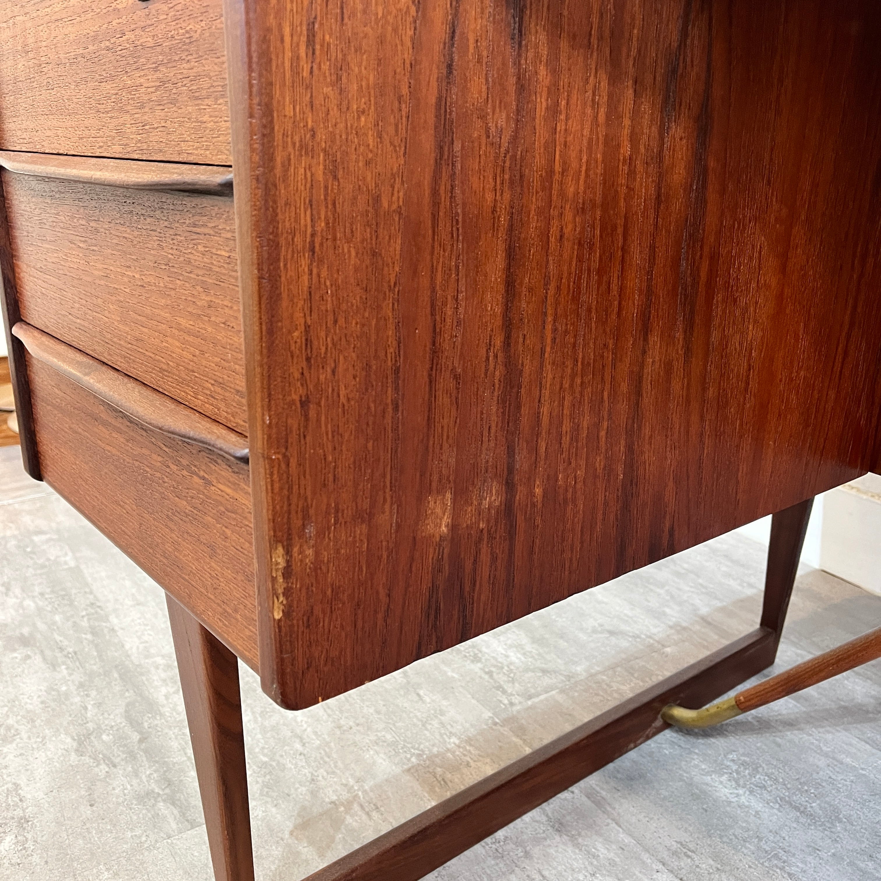 Lovig dansk design ヴィンテージ北欧ブーメランデスク Peter Løvig Nielsen チーク