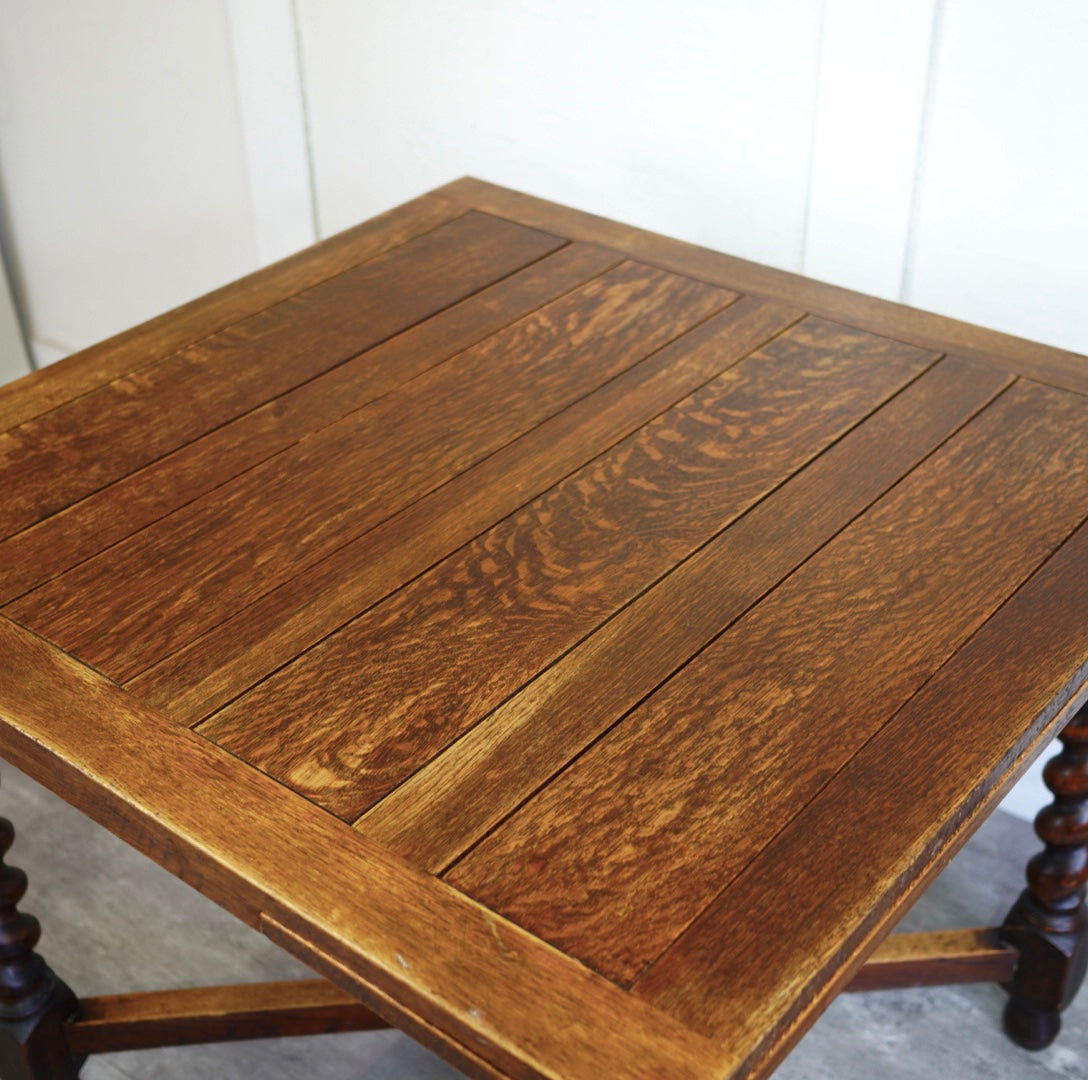 英国アンティーク ツイストレッグ ドローリーフダイニングテーブル  伸長式テーブル