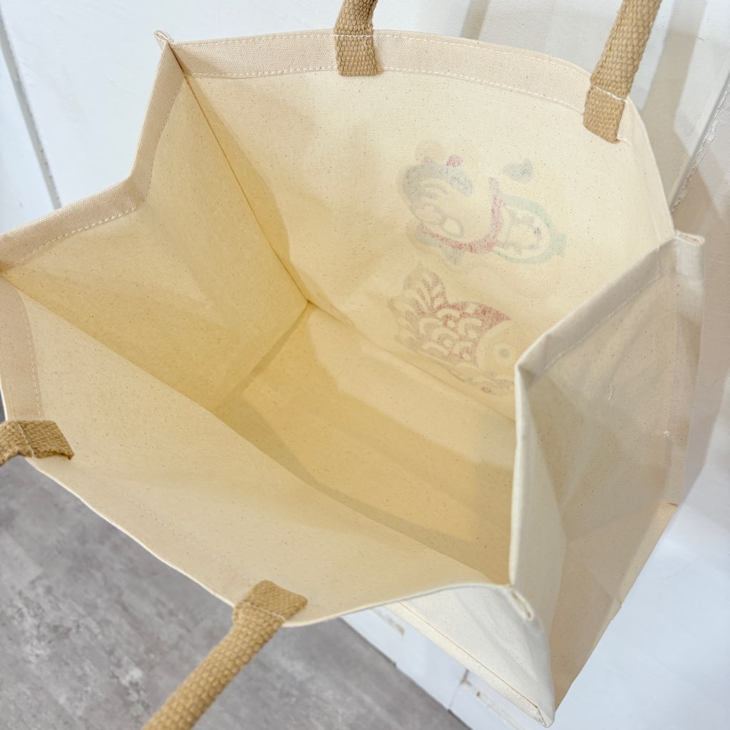 柚木沙弥郎 型染め トートバッグ 新品未使用 柚木沙弥郎 型染め バッグ つばめ かばん 未使用 トートバッグ 作家 中古