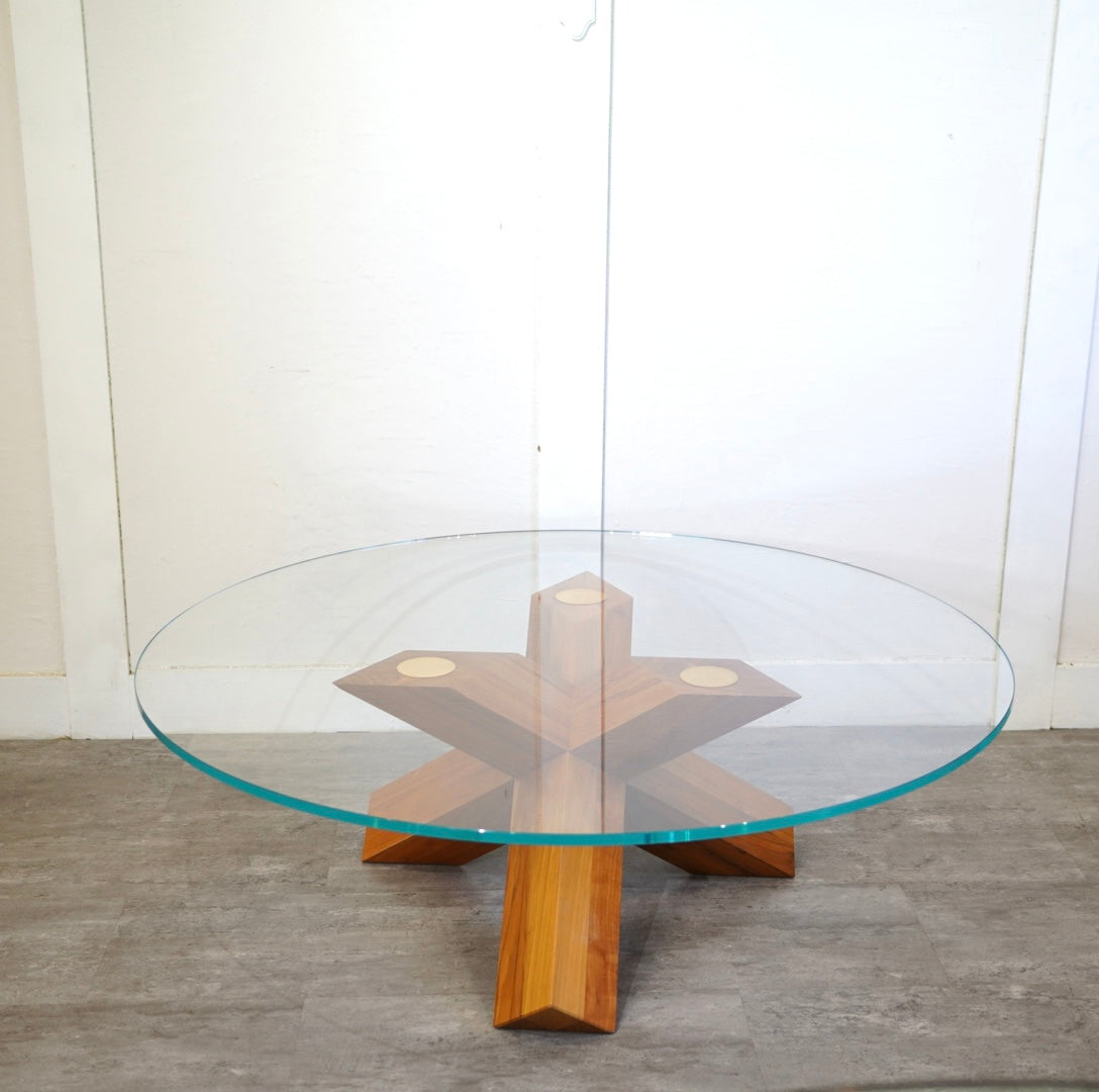 カッシーナ / Cassina 452 ラ ロトンダ / LA ROTONDA ラウンドテーブル ガラスリビングテーブル マリオ・ベリーニ