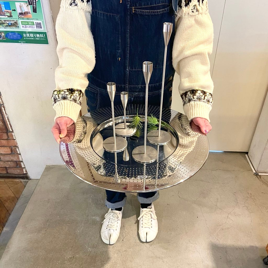 アレッシィ / ALESSI ステンレストレイ Φ48 フランチェスカ・アンフィティアトロフ